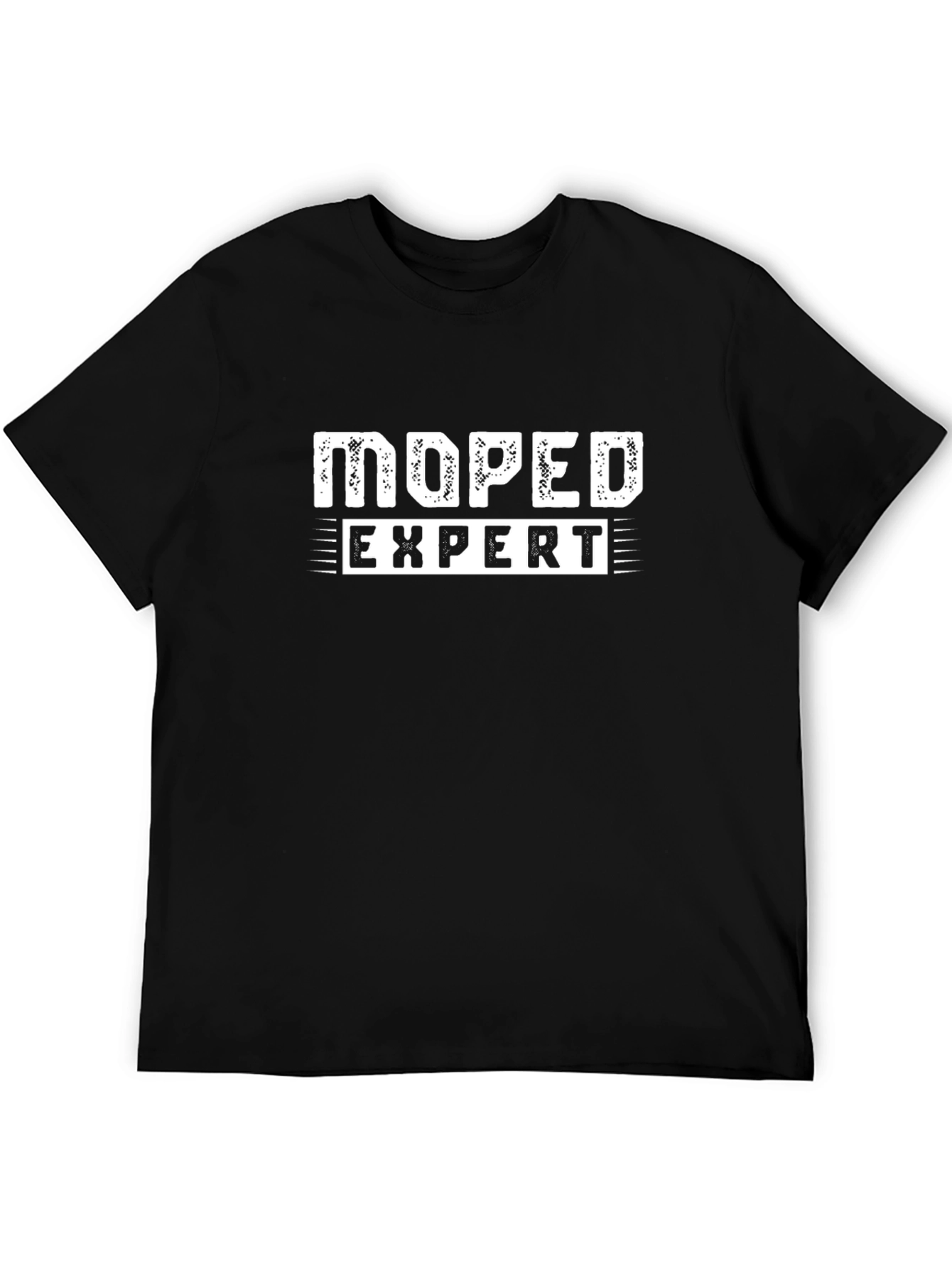 Moped Expert Graphic Tee - Black Cotton T-Shirt