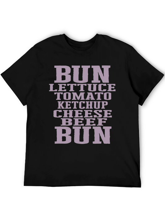 Burger Ingredients T-Shirt - Foodie Fashion