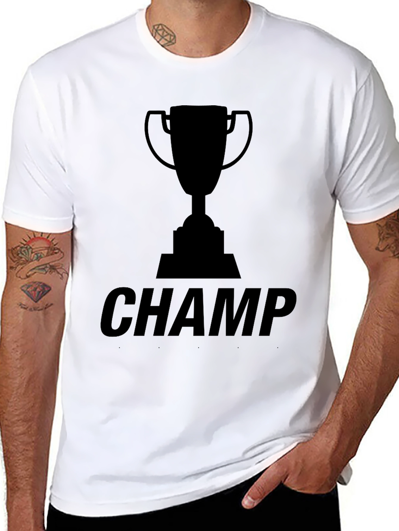 Champion Graphic Tee - Black