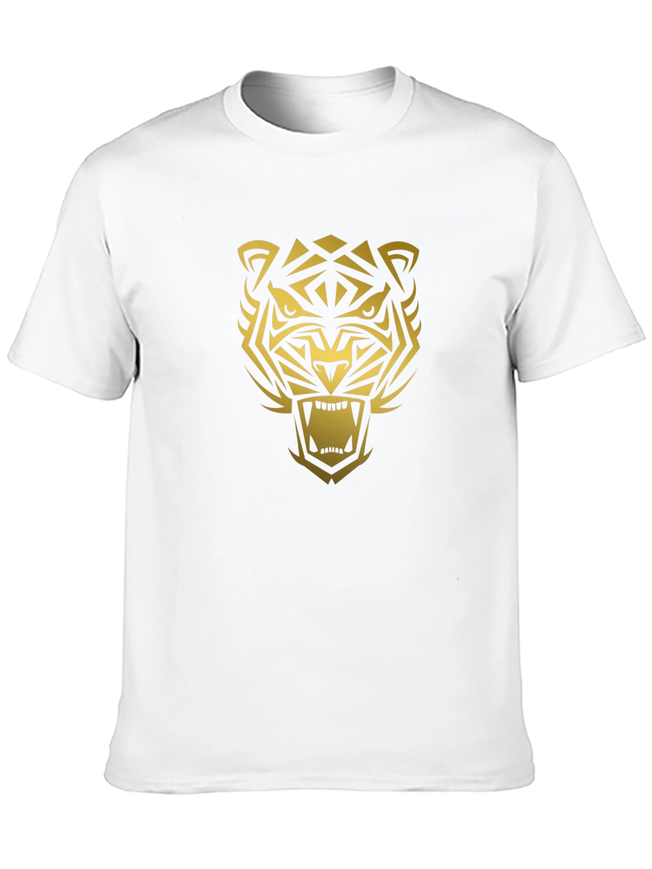 Bold Tiger Graphic Black T-Shirt