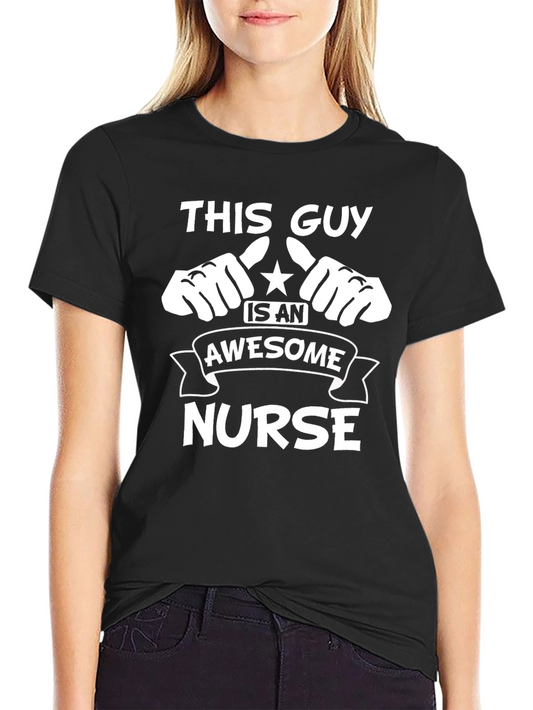 Awesome Nurse T-Shirt - Mens Black Tee