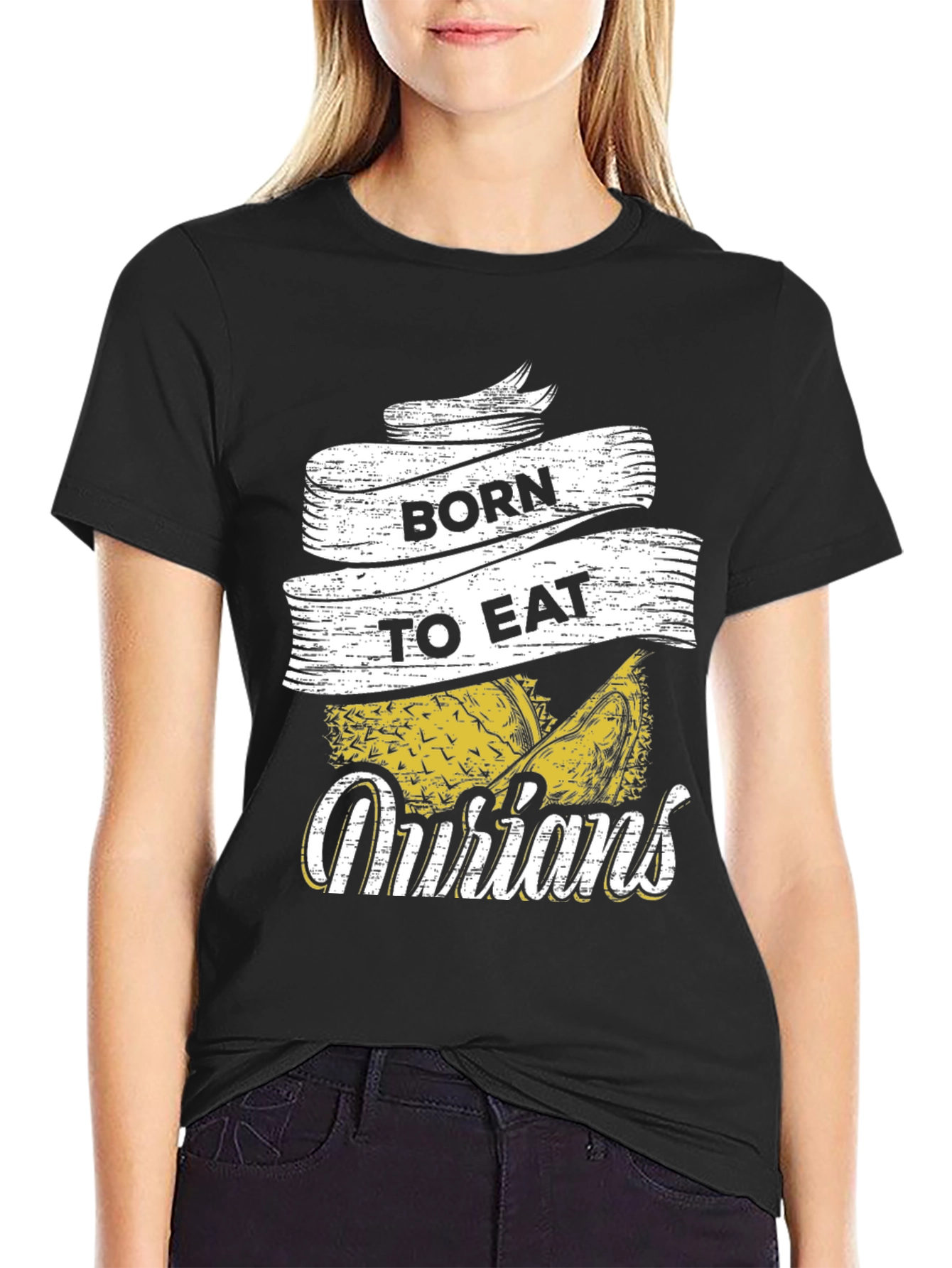 Born To Eat Durians Graphic T-Shirt