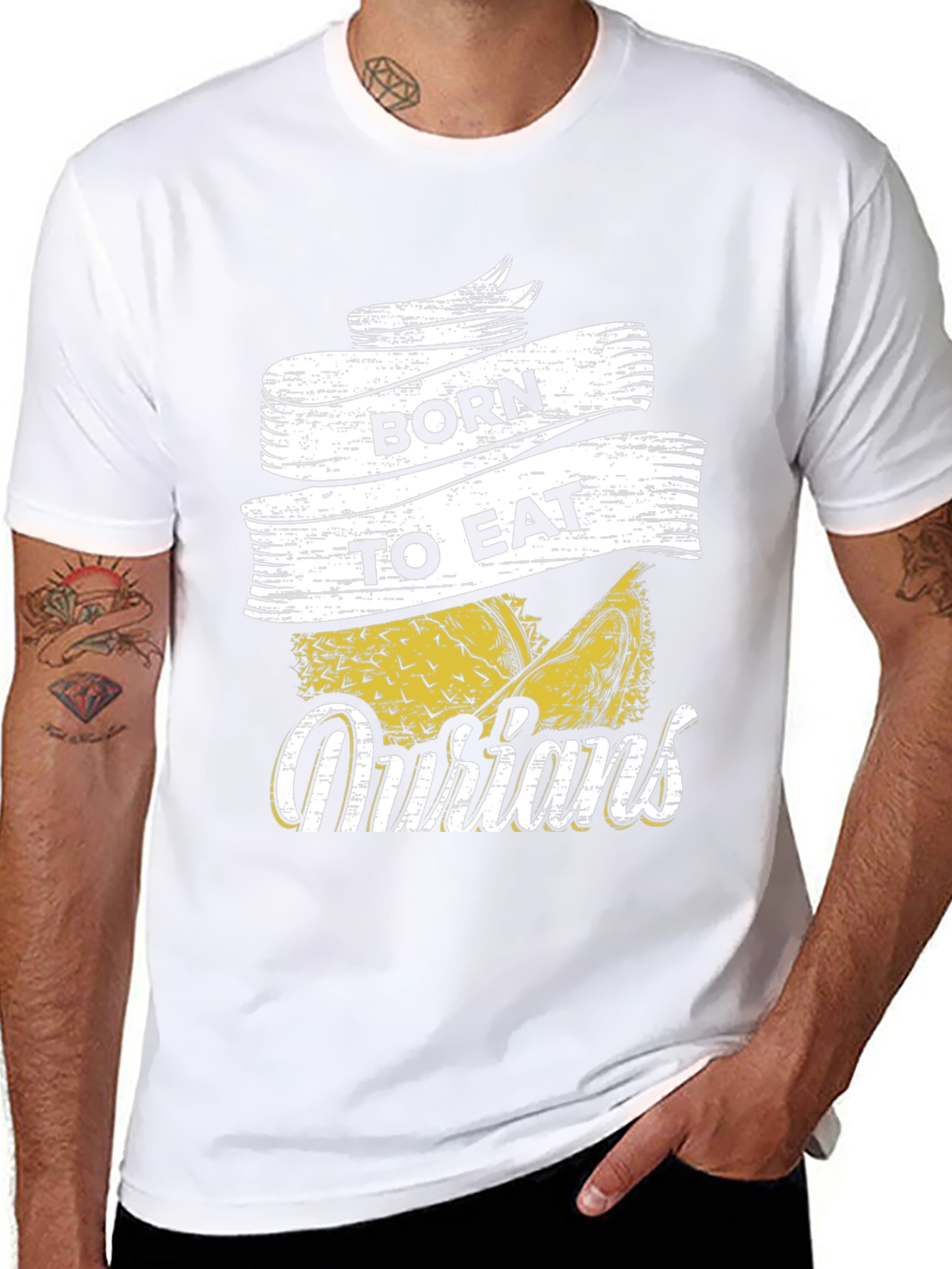 Born To Eat Durians Graphic T-Shirt