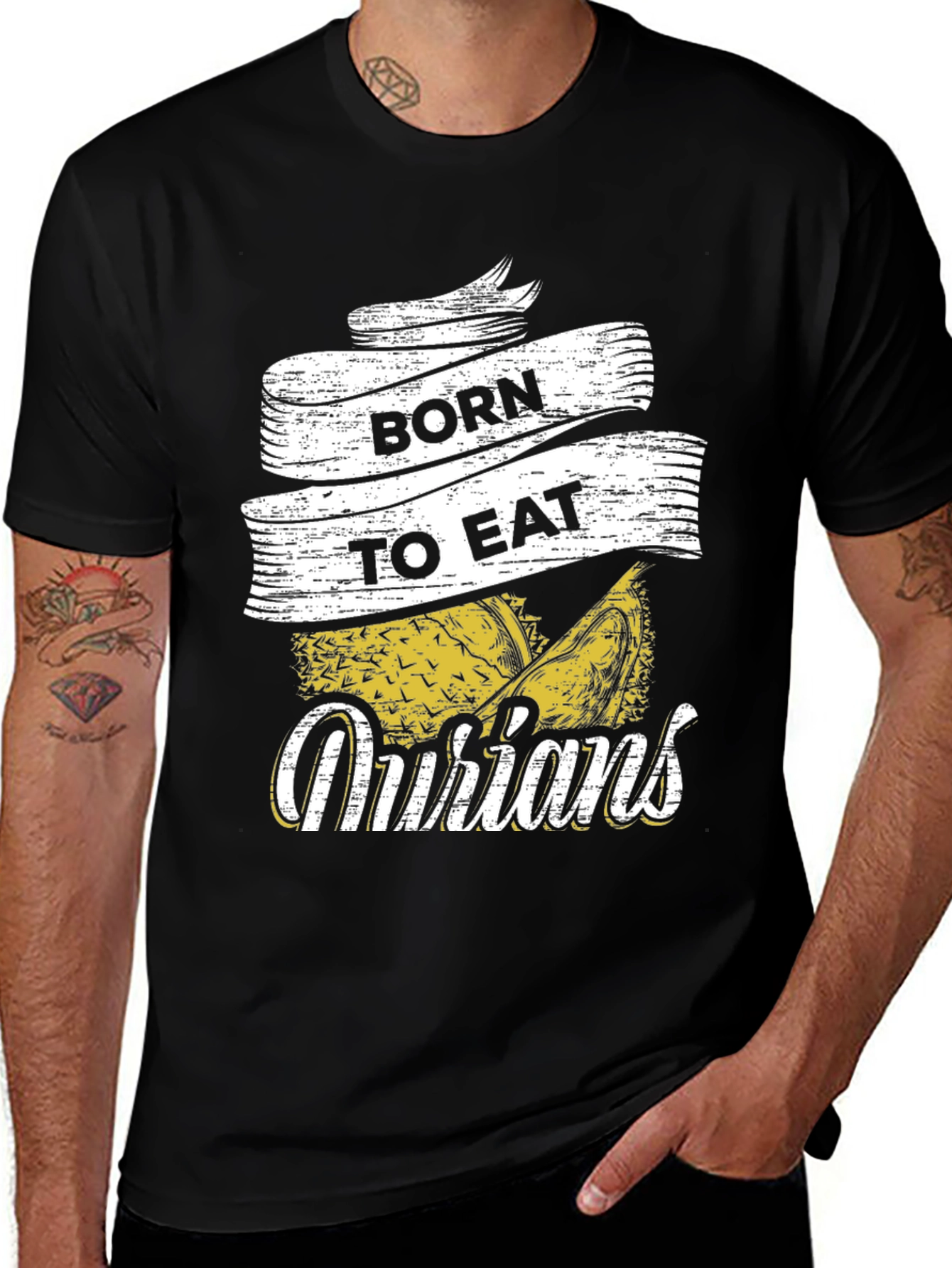 Born To Eat Durians Graphic T-Shirt