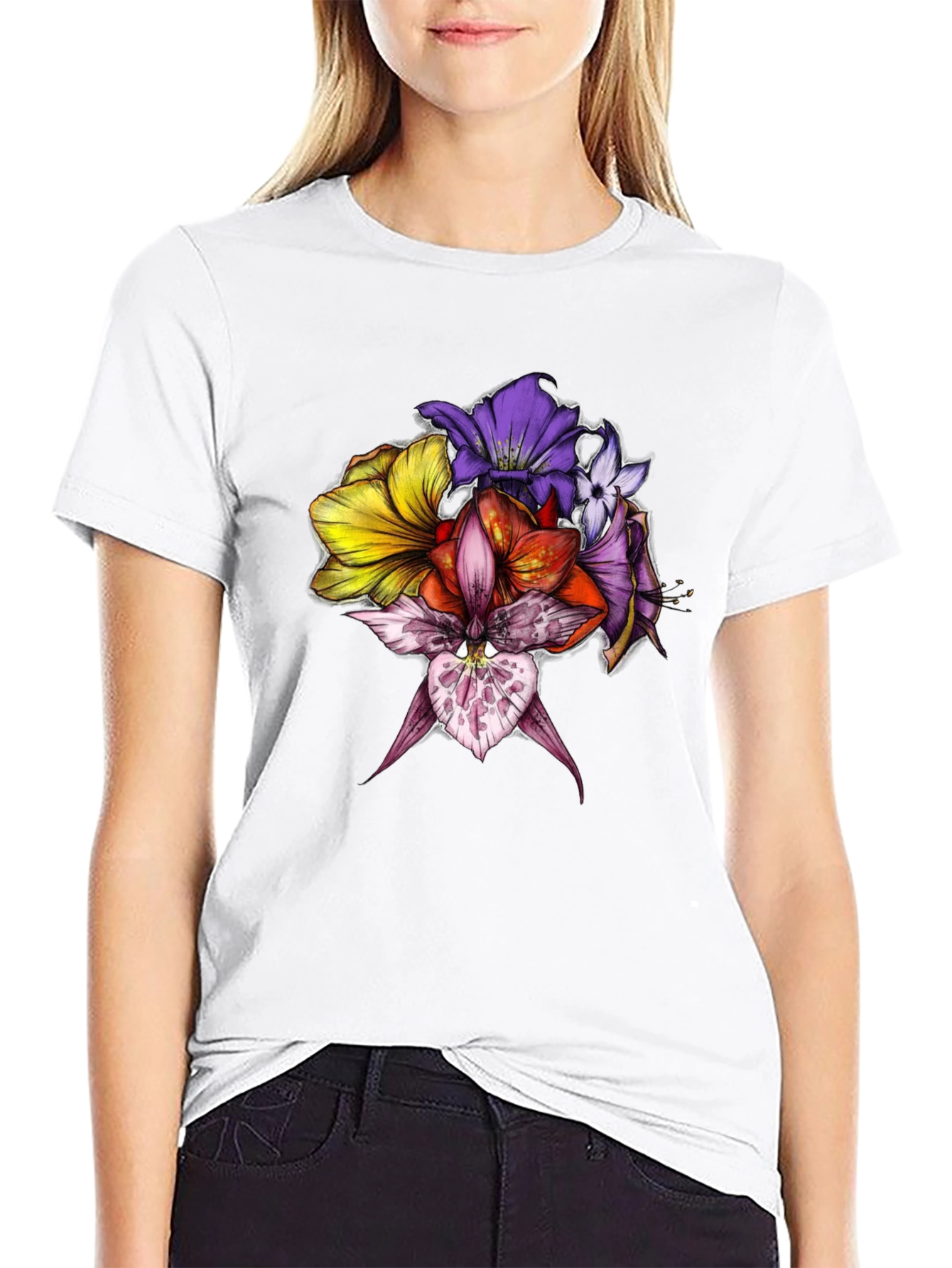 Floral Graphic Print Tee