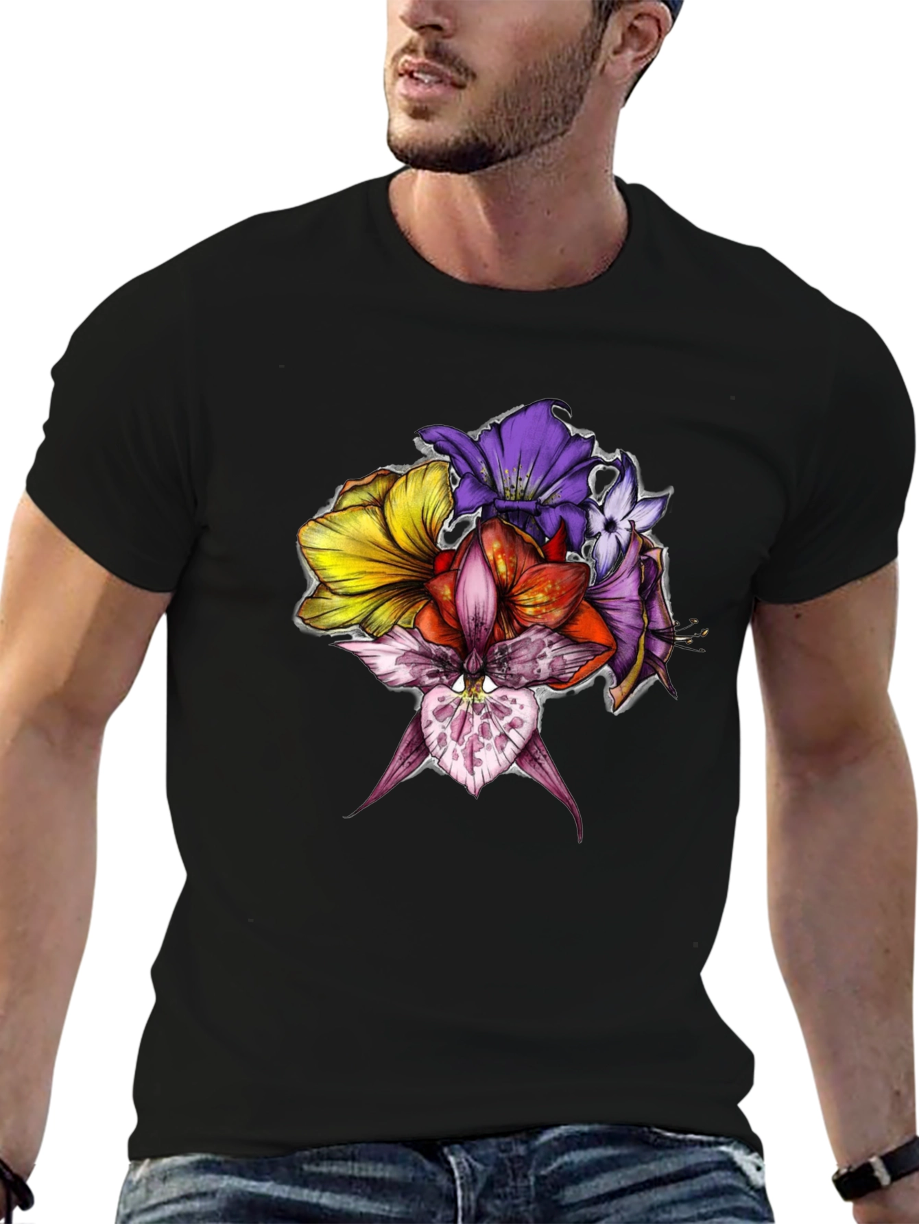 Floral Graphic Print Tee