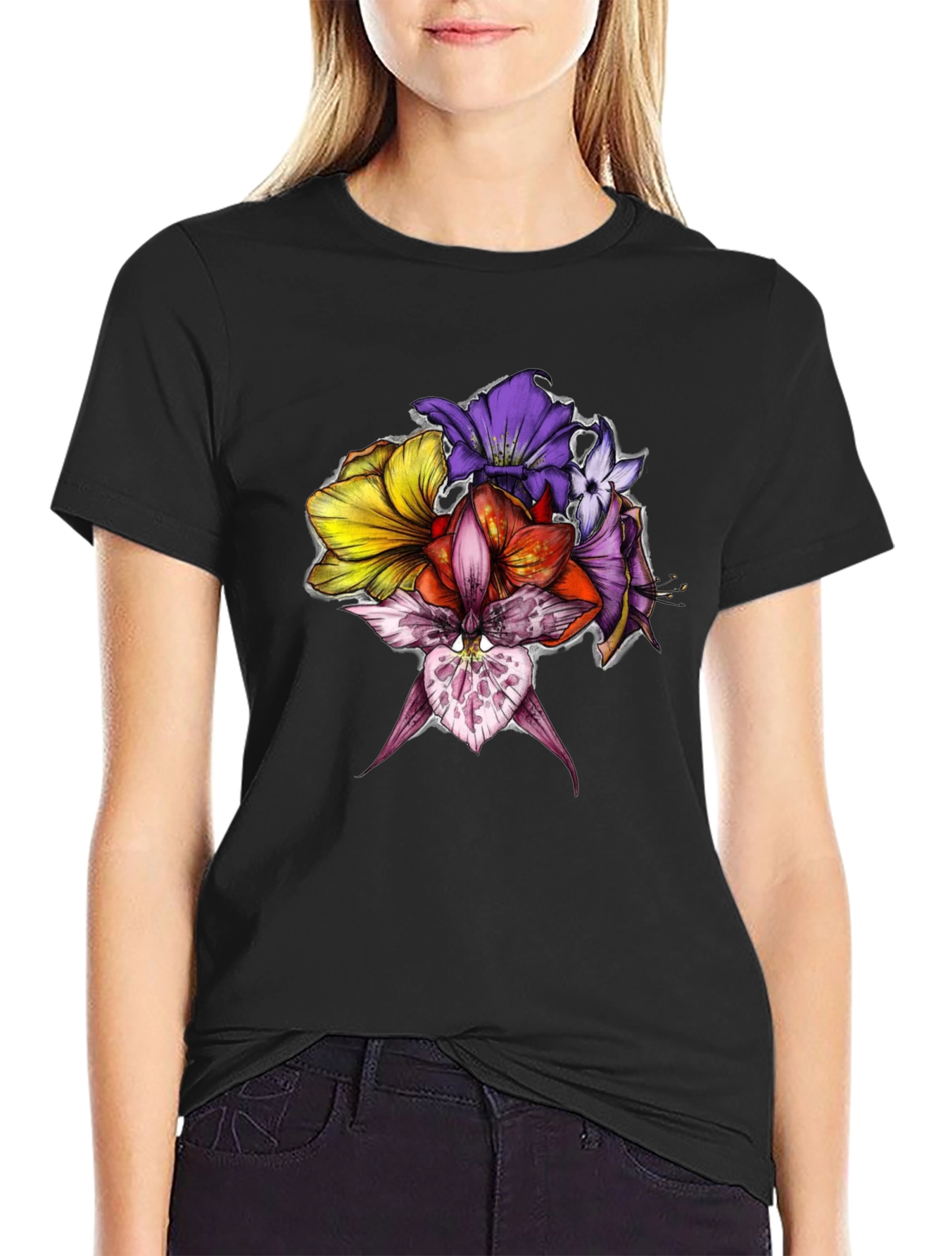 Floral Graphic Print Tee