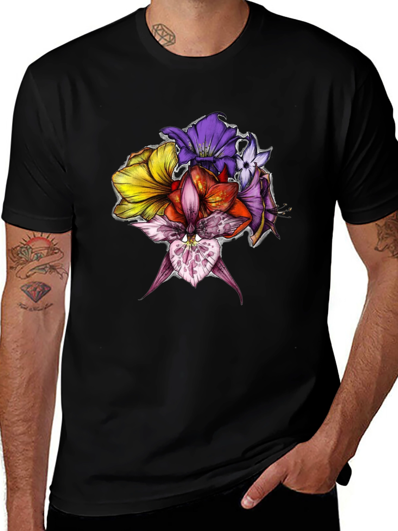 Floral Graphic Print Tee