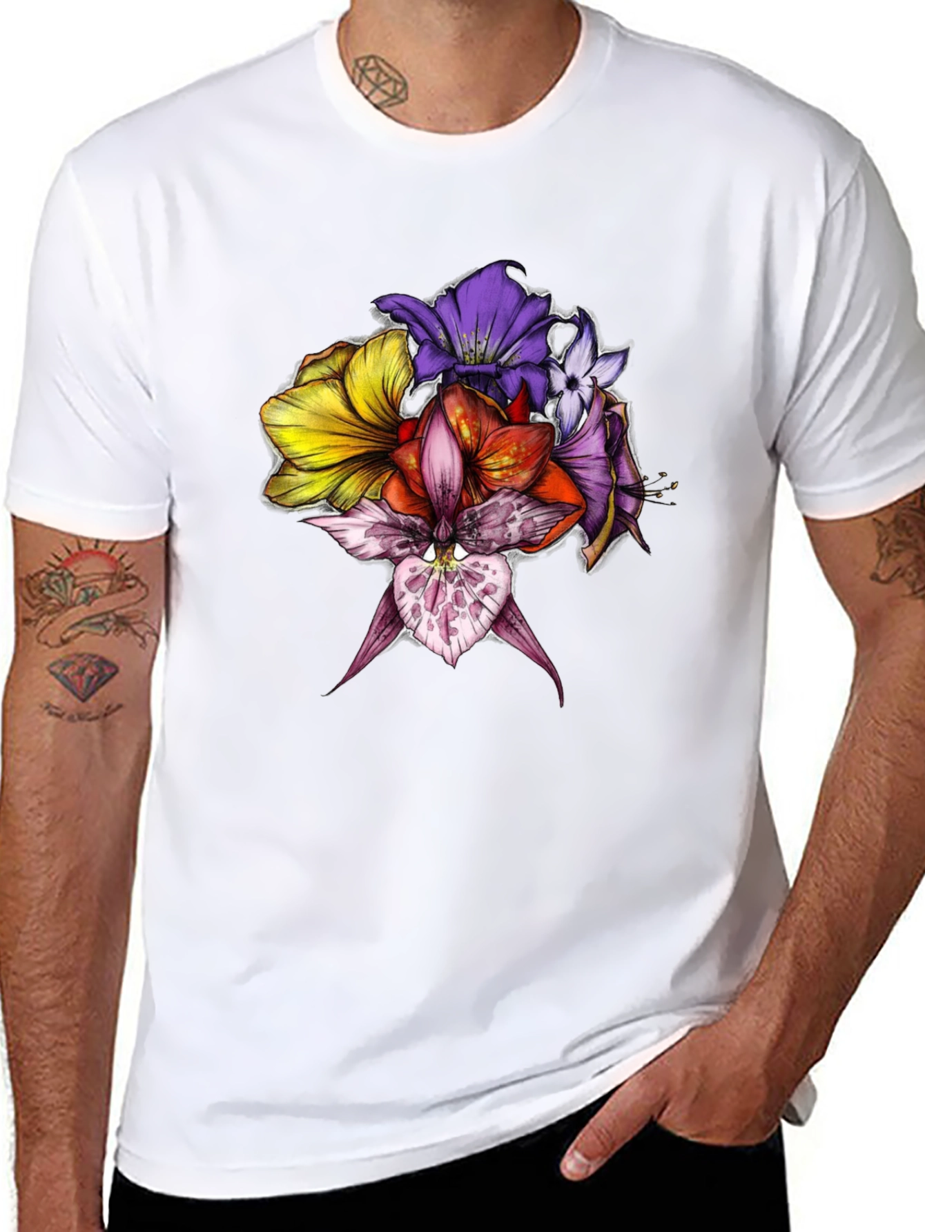 Floral Graphic Print Tee