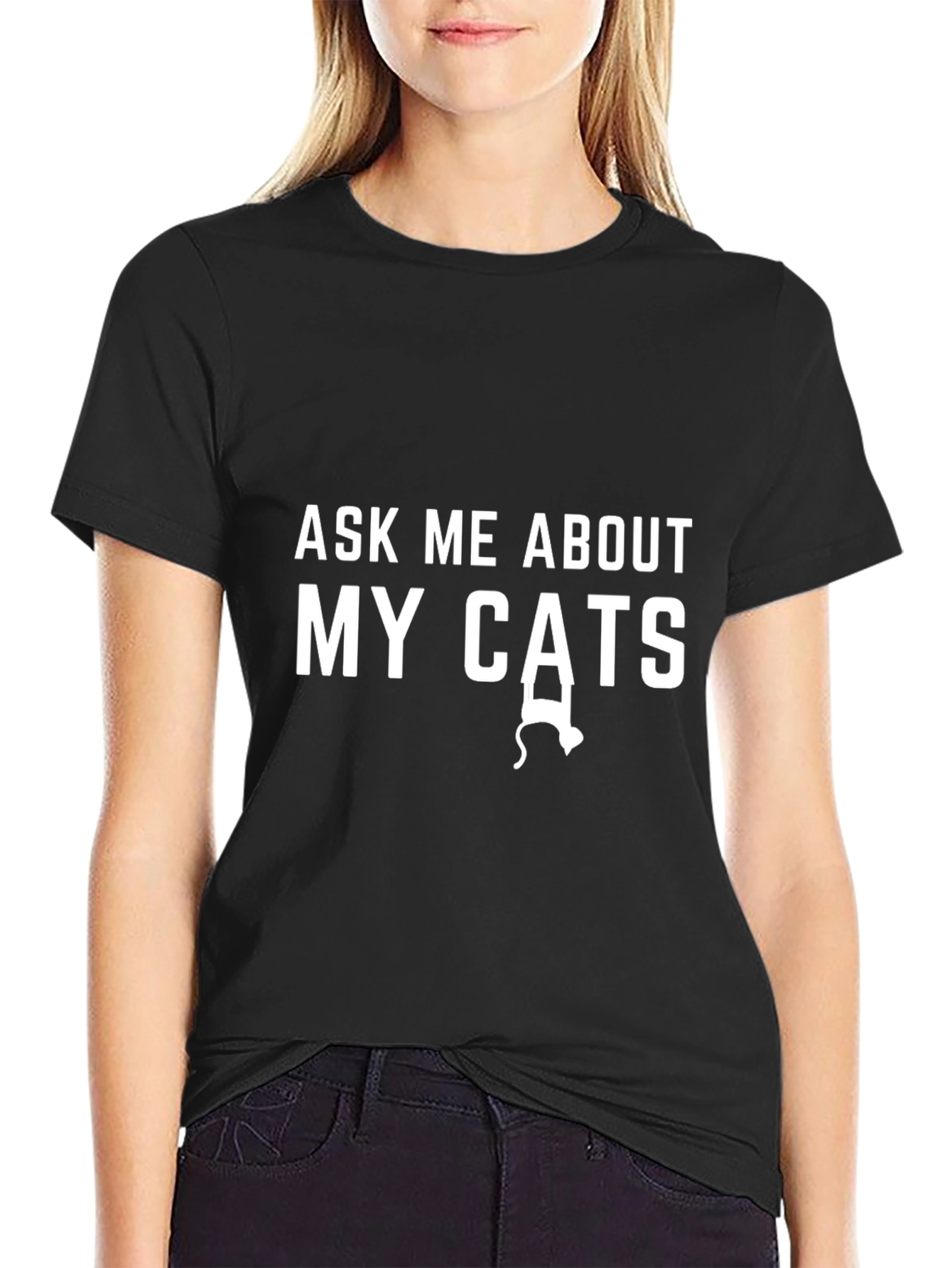 Ask Me About My Cats Graphic T-Shirt