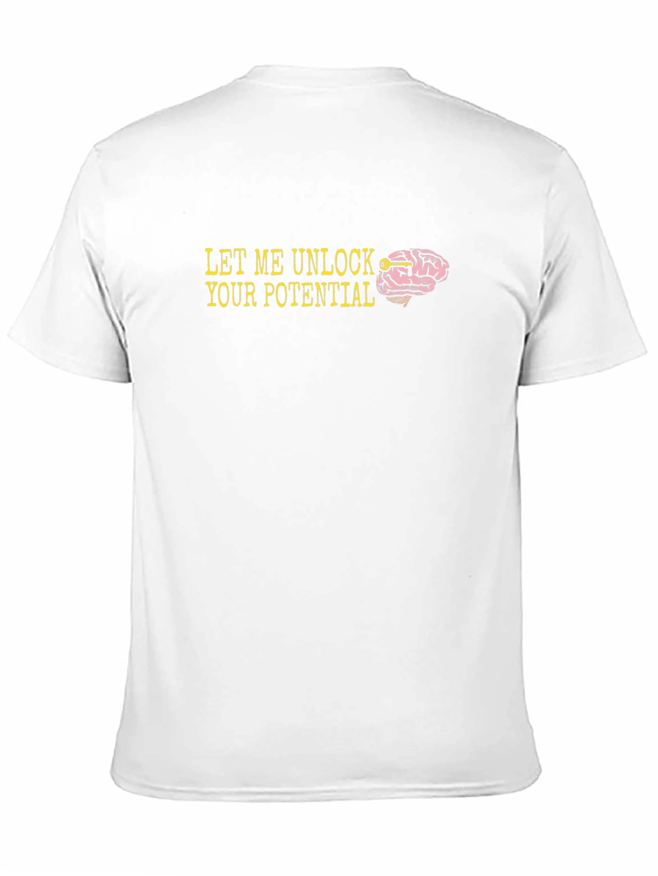 Unlock Your Potential T-Shirt - Brain & Key Design