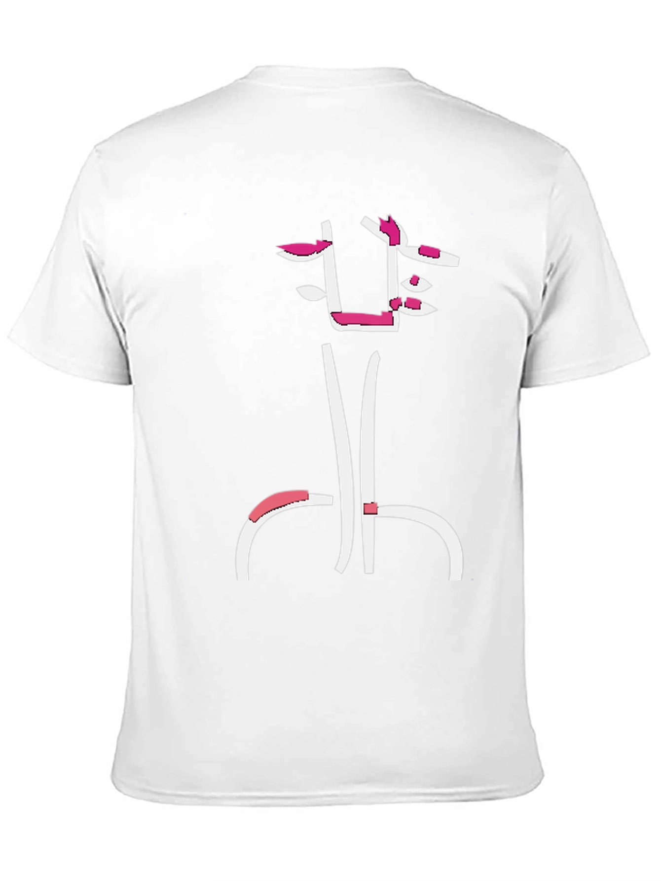 Abstract Face Black T-Shirt