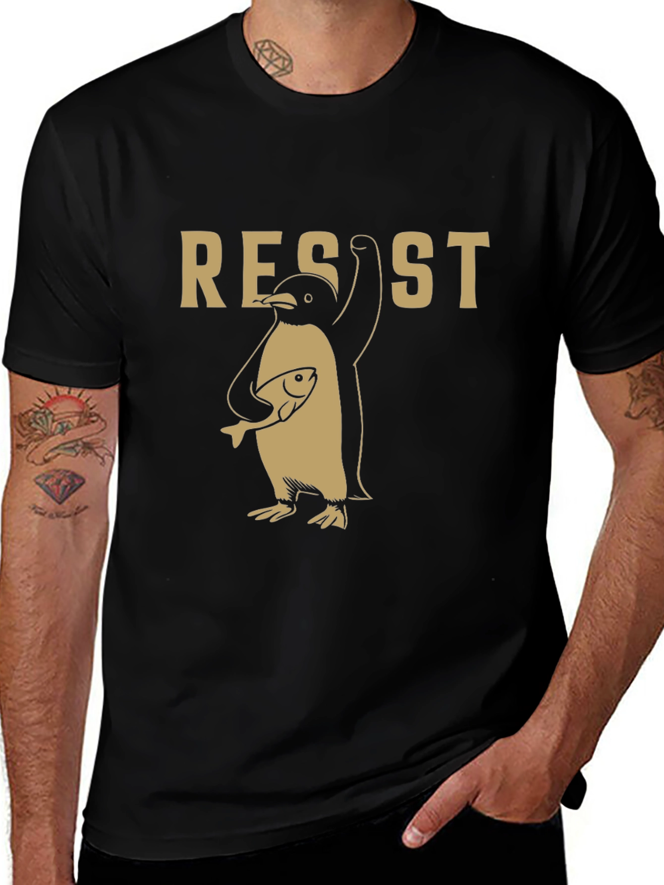 Resist Penguin T-Shirt