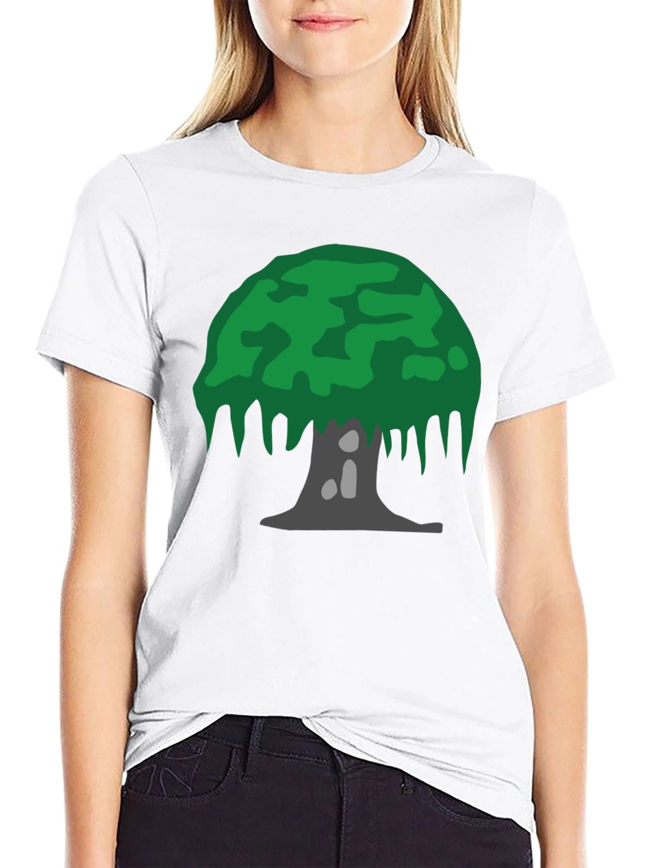 Tree Graphic Tee - Nature Inspired Black T-Shirt