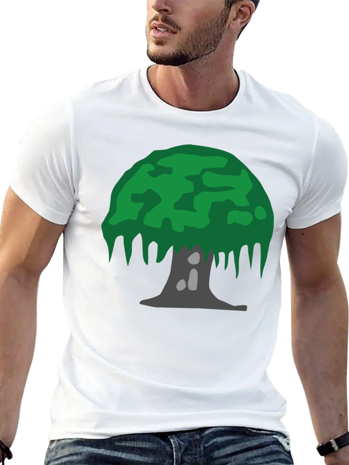 Tree Graphic Tee - Nature Inspired Black T-Shirt