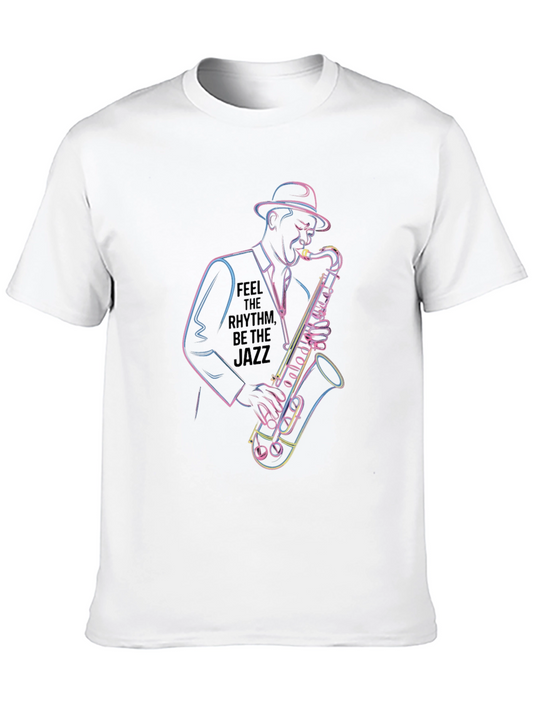 Jazz Musician Graphic Tee - Feel the Rhythm