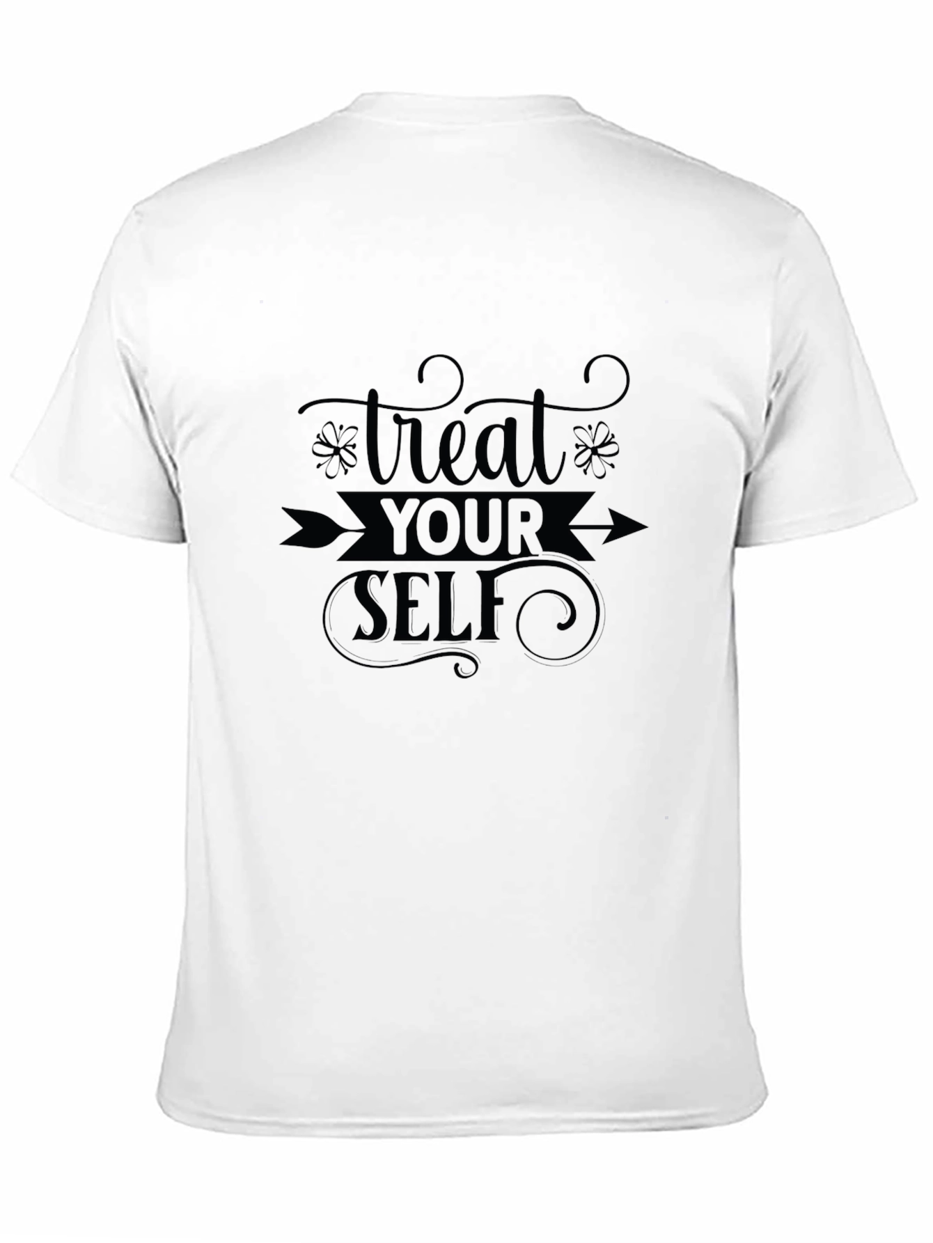 Treat Yourself Graphic Tee - Premium Black T-Shirt