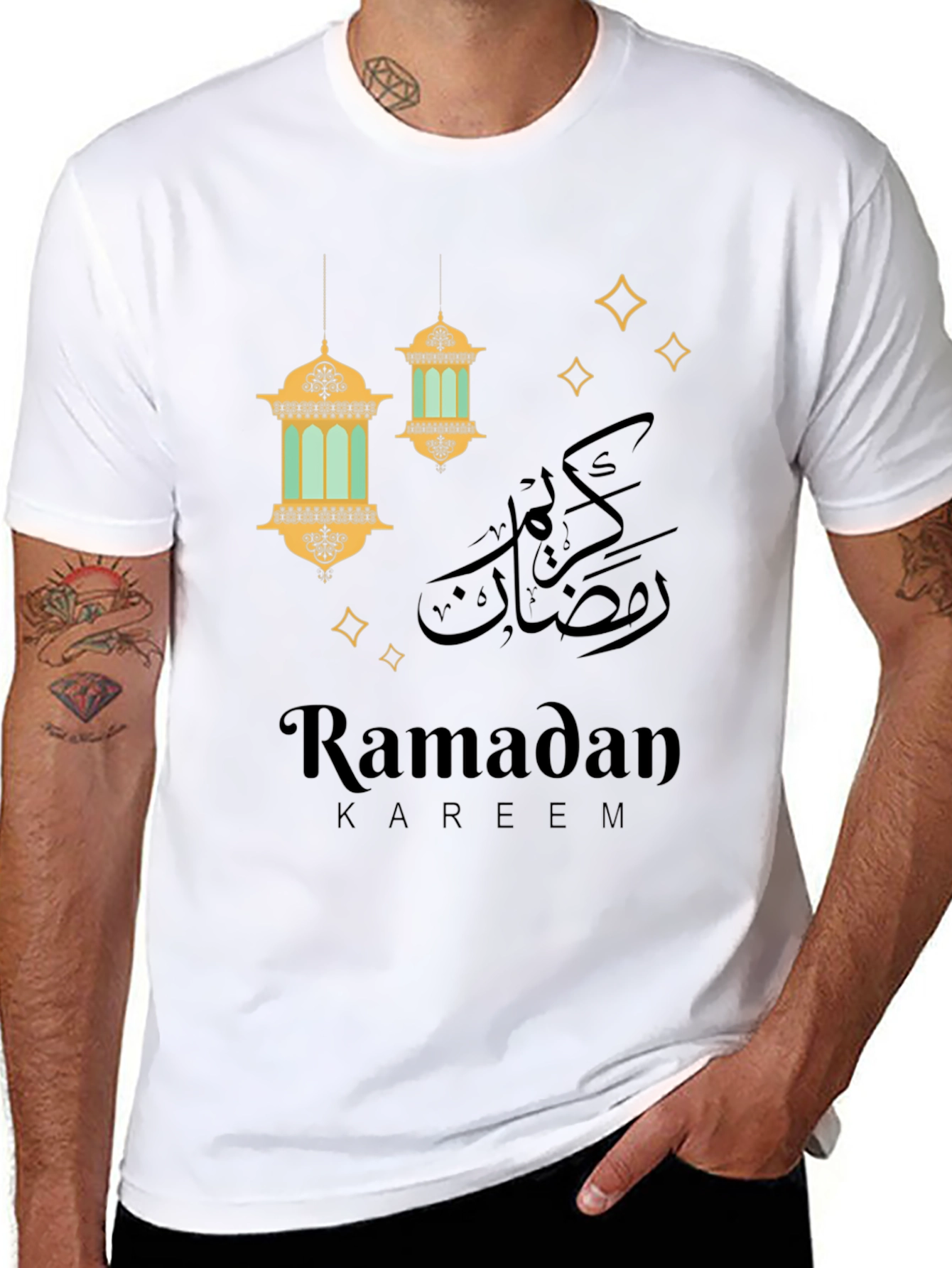 Ramadan Kareem Black Graphic Tee