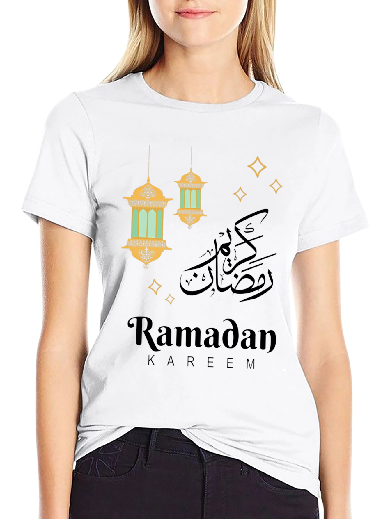 Ramadan Kareem Black Graphic Tee