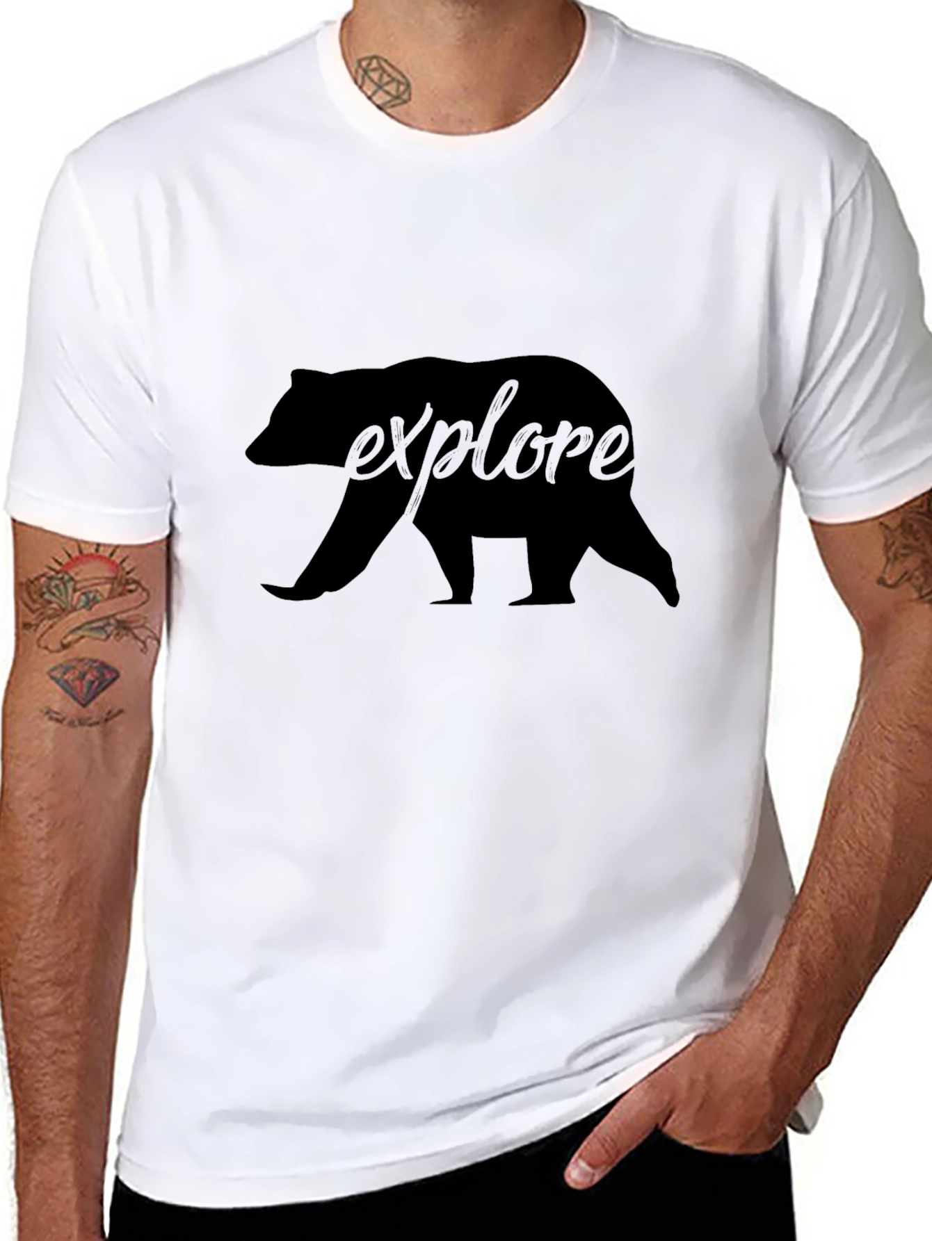 Explore Bear Graphic T-Shirt