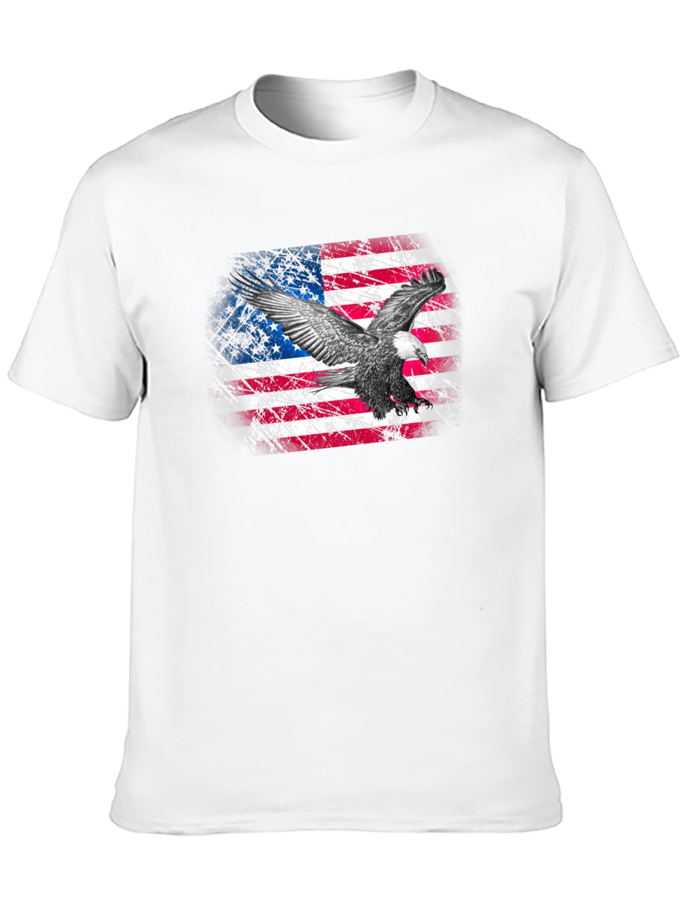 American Flag Eagle Graphic T-Shirt