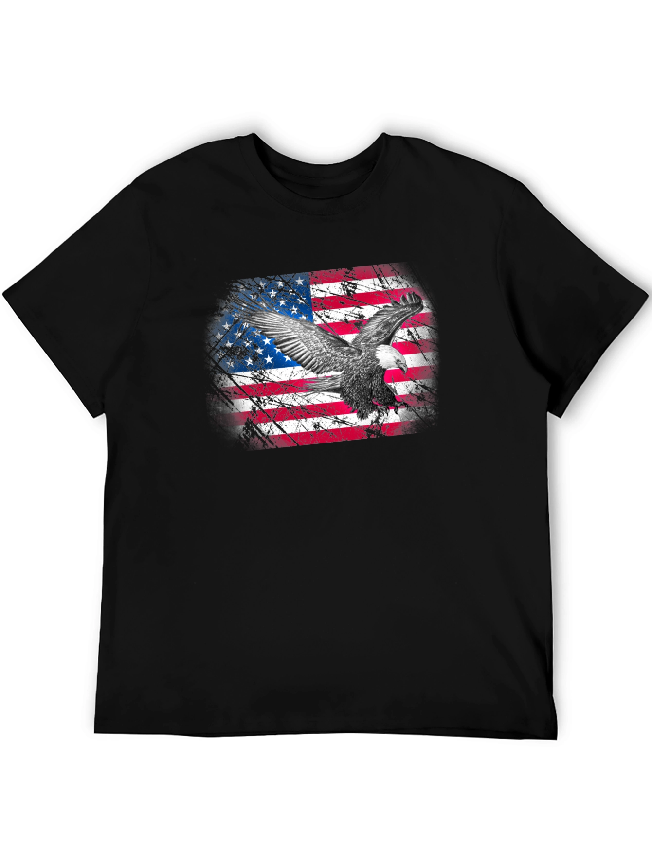 American Flag Eagle Graphic T-Shirt