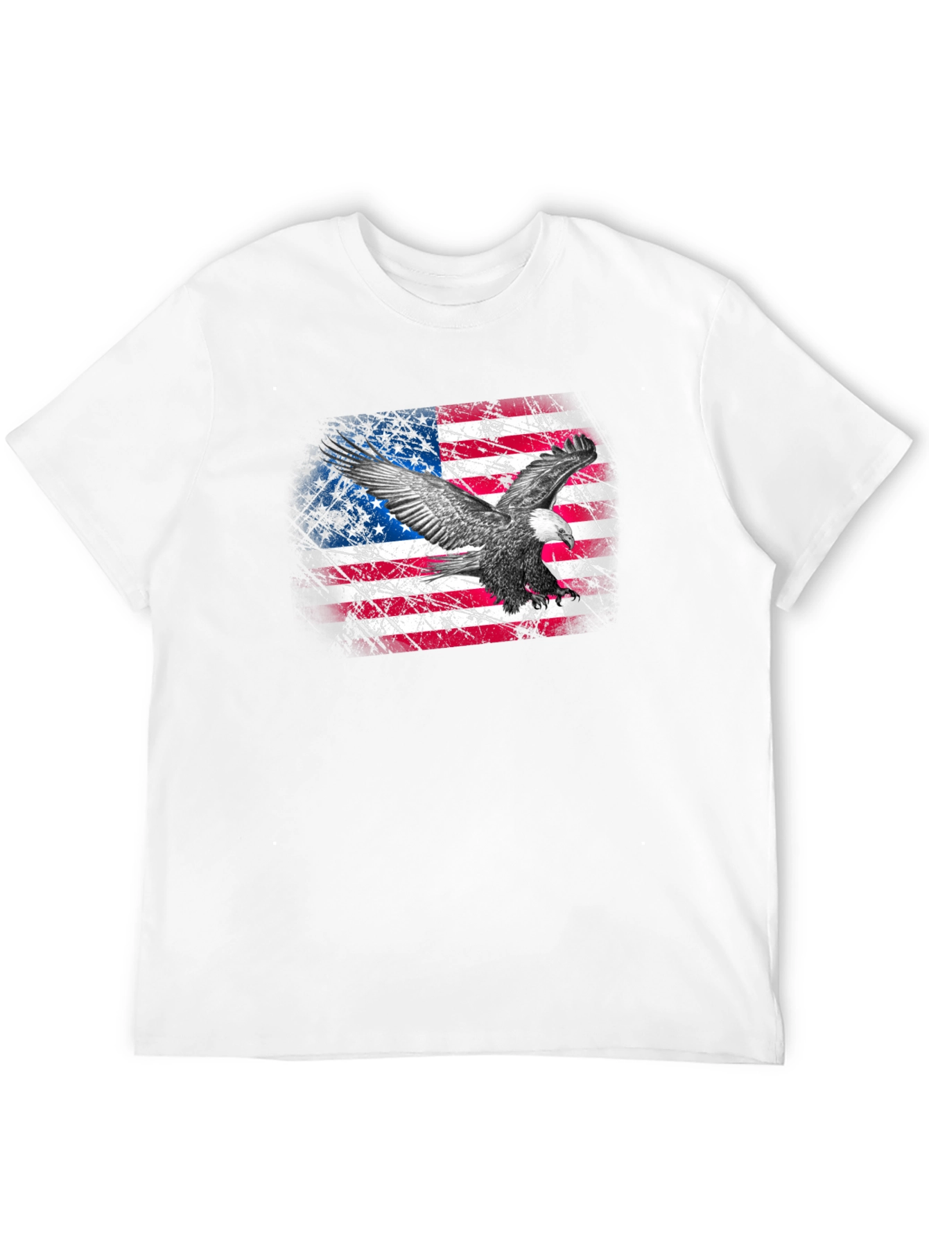 American Flag Eagle Graphic T-Shirt