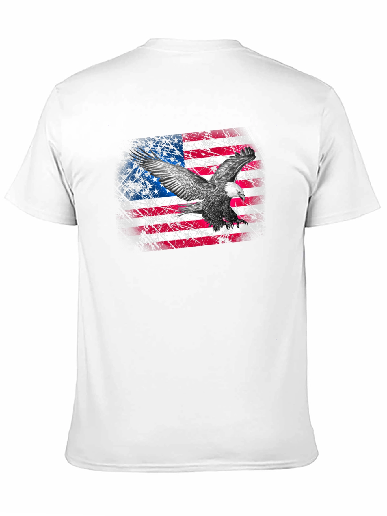 American Flag Eagle Graphic T-Shirt