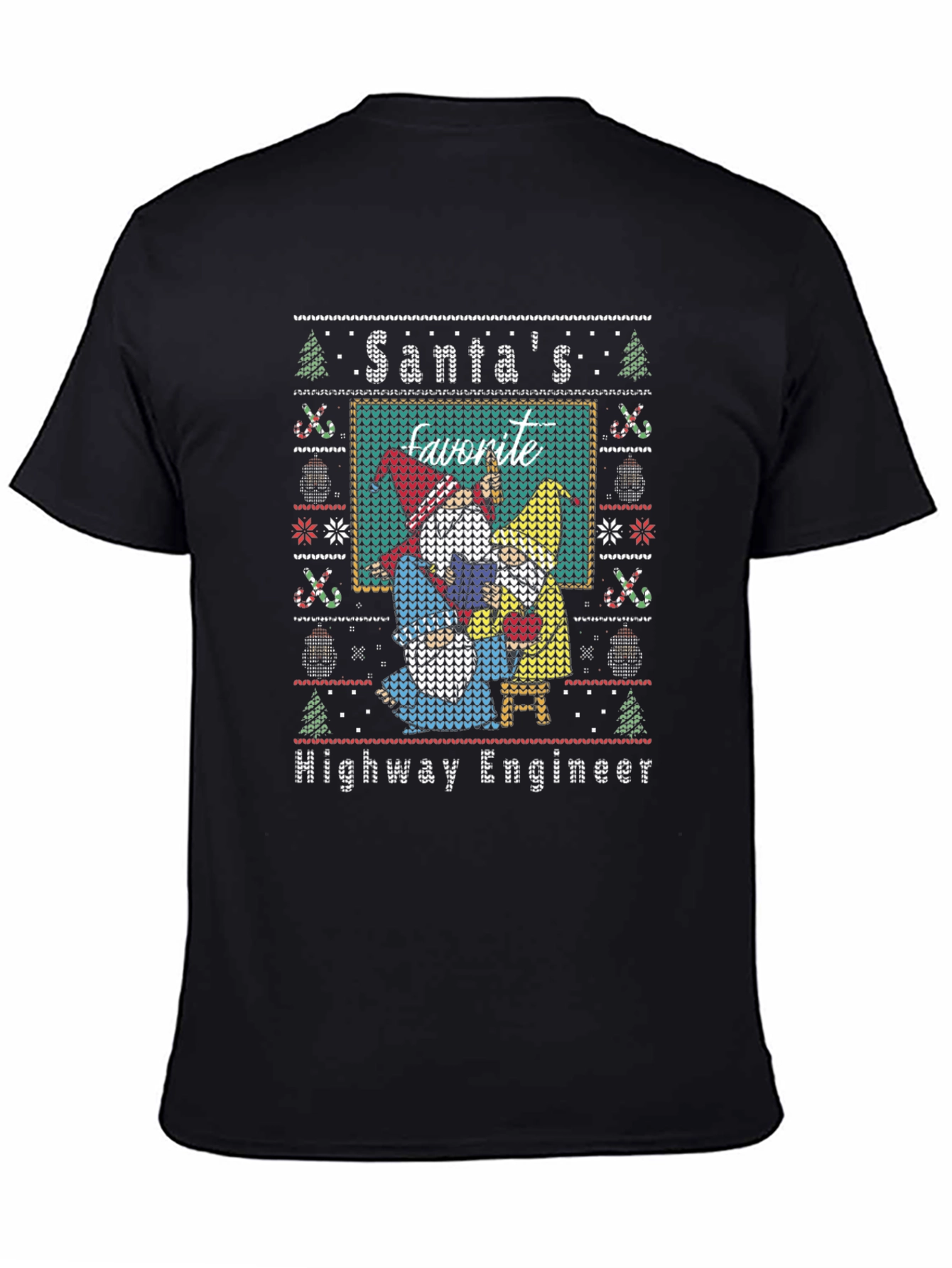 Santas Favorite Highway Engineer Christmas Sweater T-Shirt