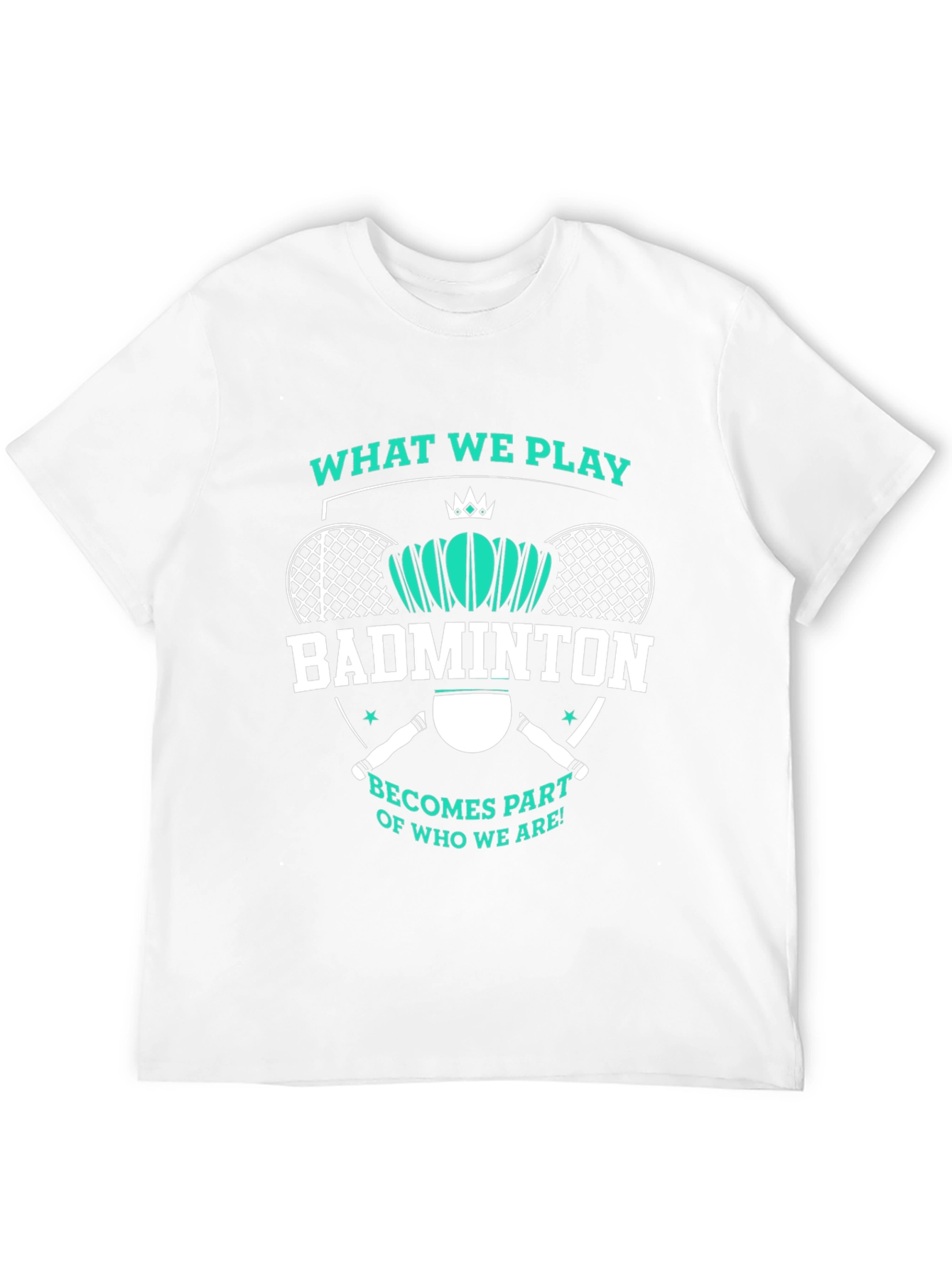 Badminton Player Graphic Tee - Unisex Black Shirt