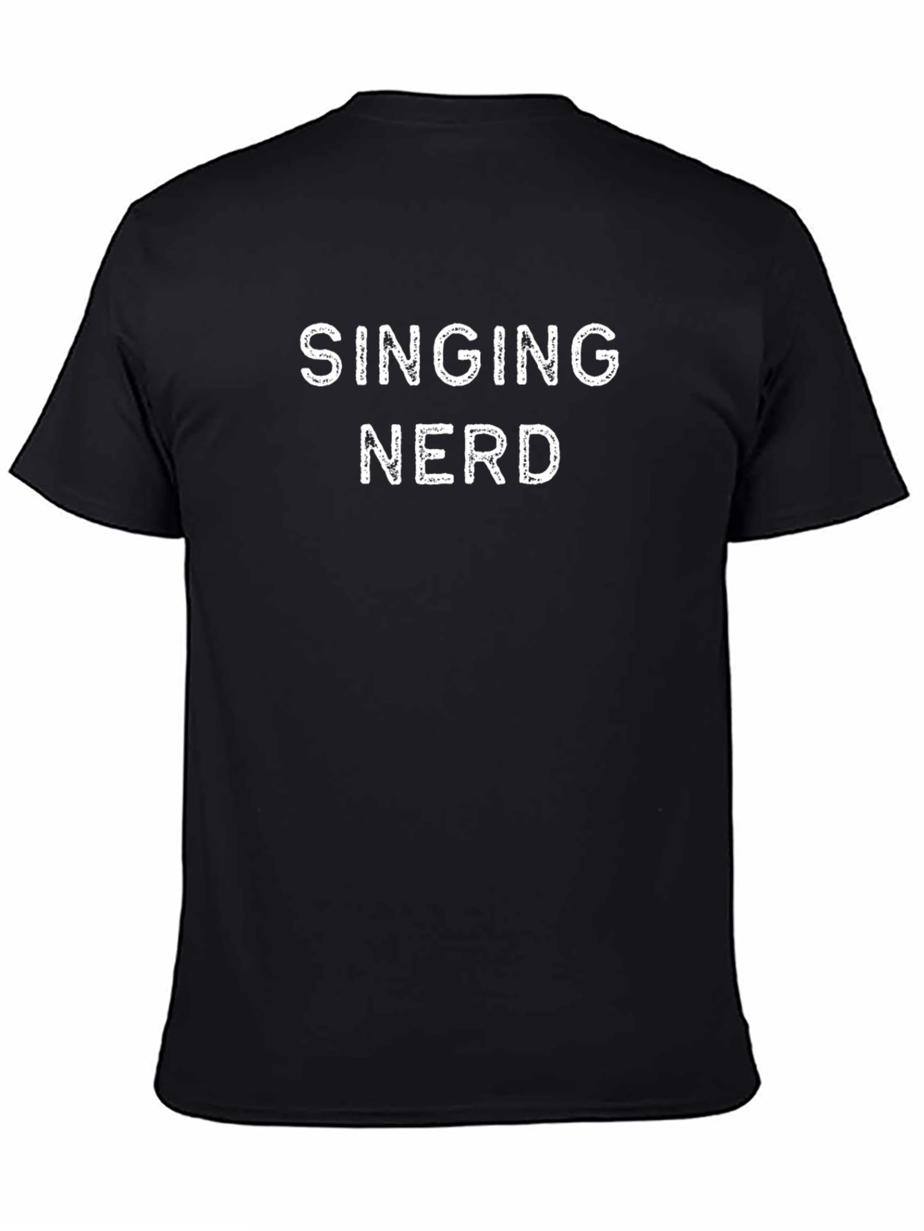 Singing Nerd Black Graphic Tee