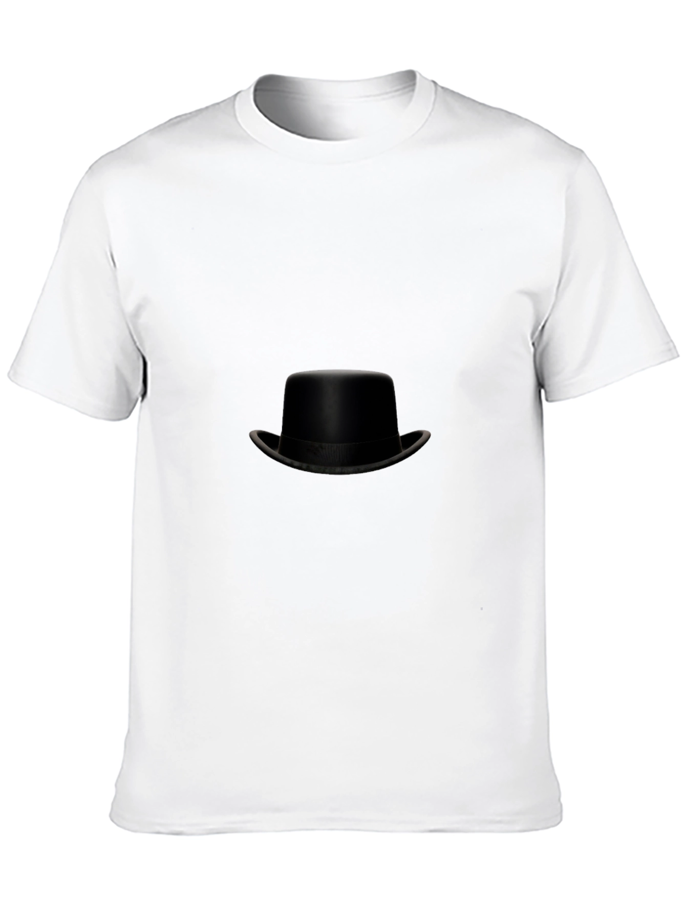 Classic Black Top Hat Graphic Tee
