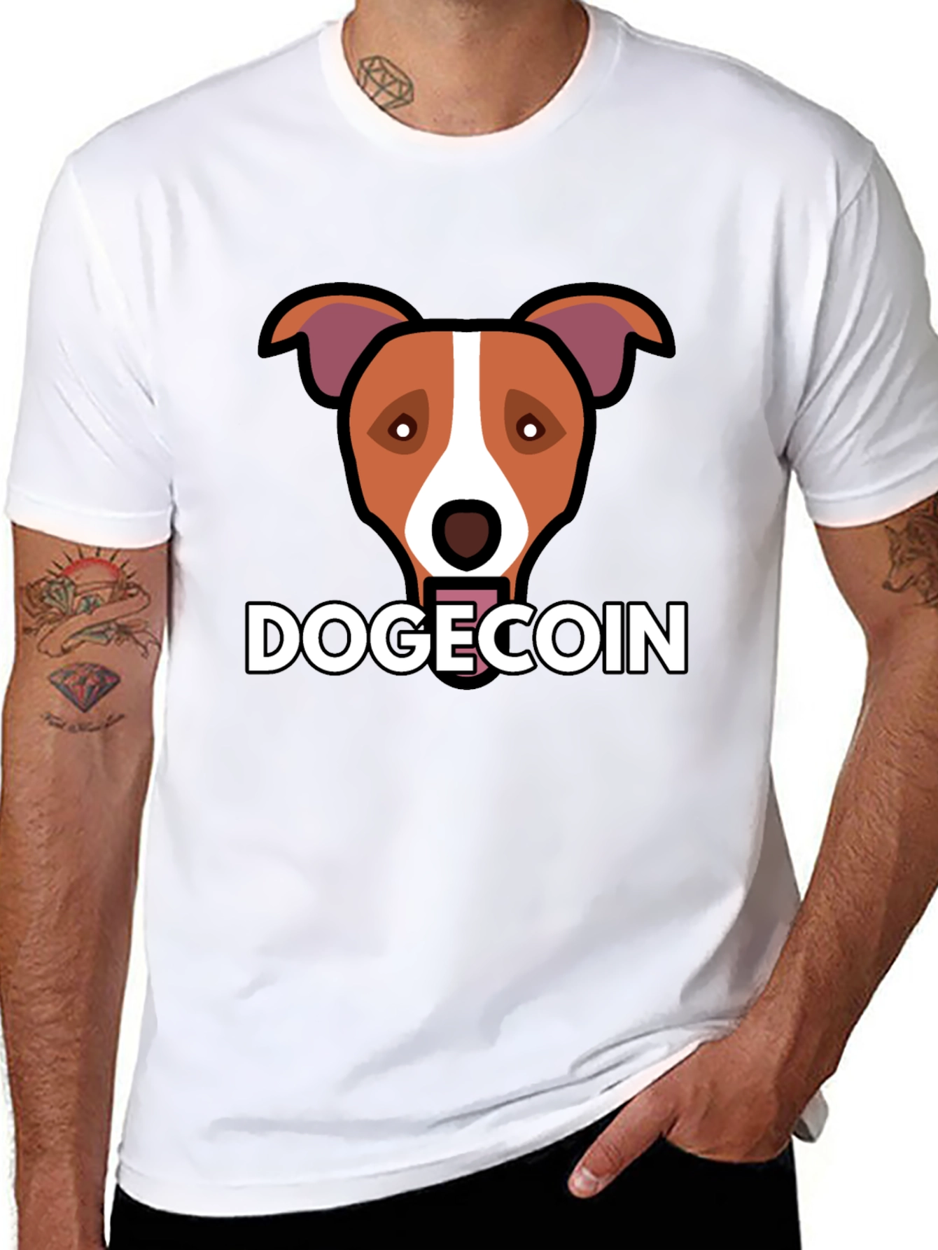 Dogecoin Dog T-Shirt - Crypto Fashion