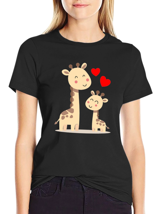Cute Giraffe Family Love T-Shirt