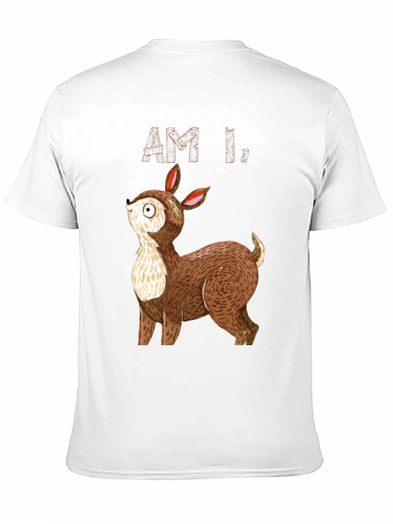 Am I Deer? Graphic Tee - Black Cotton T-Shirt