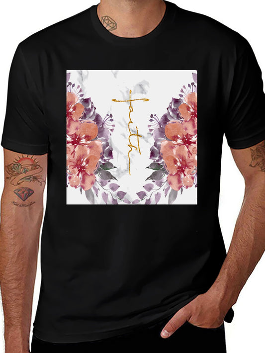 Floral Faith Graphic Tee - Stylish Christian T-Shirt