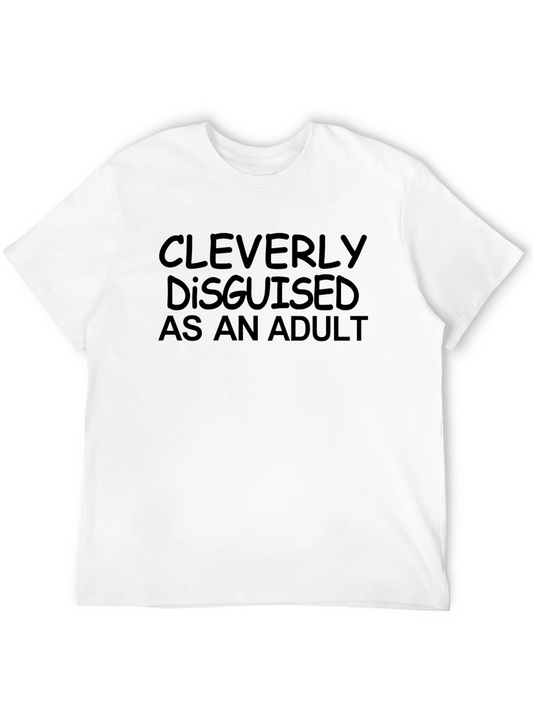 Cleverly Disguised as an Adult Black T-Shirt