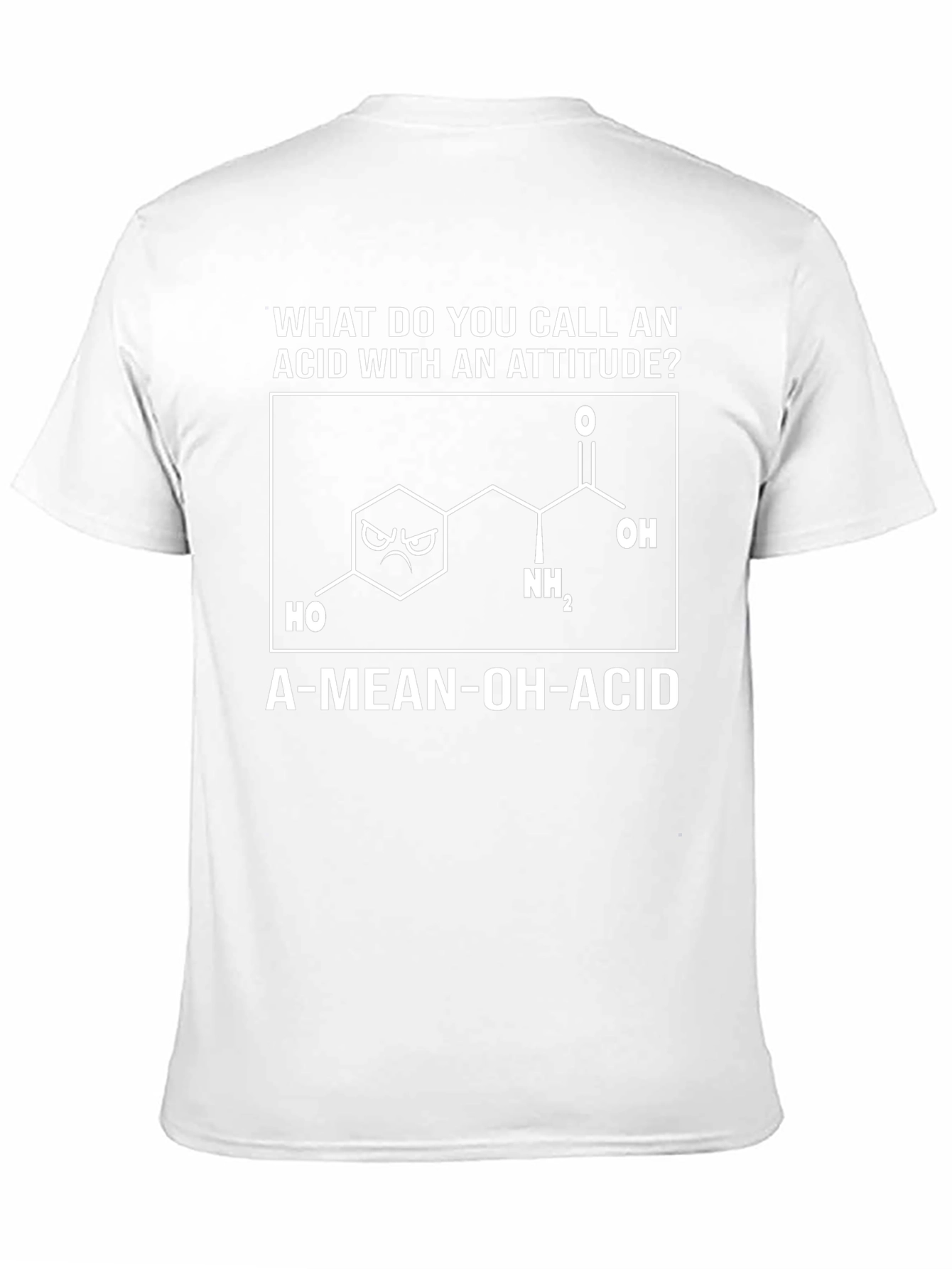 A-Mean-Oh-Acid T-Shirt: Funny Science Pun Tee