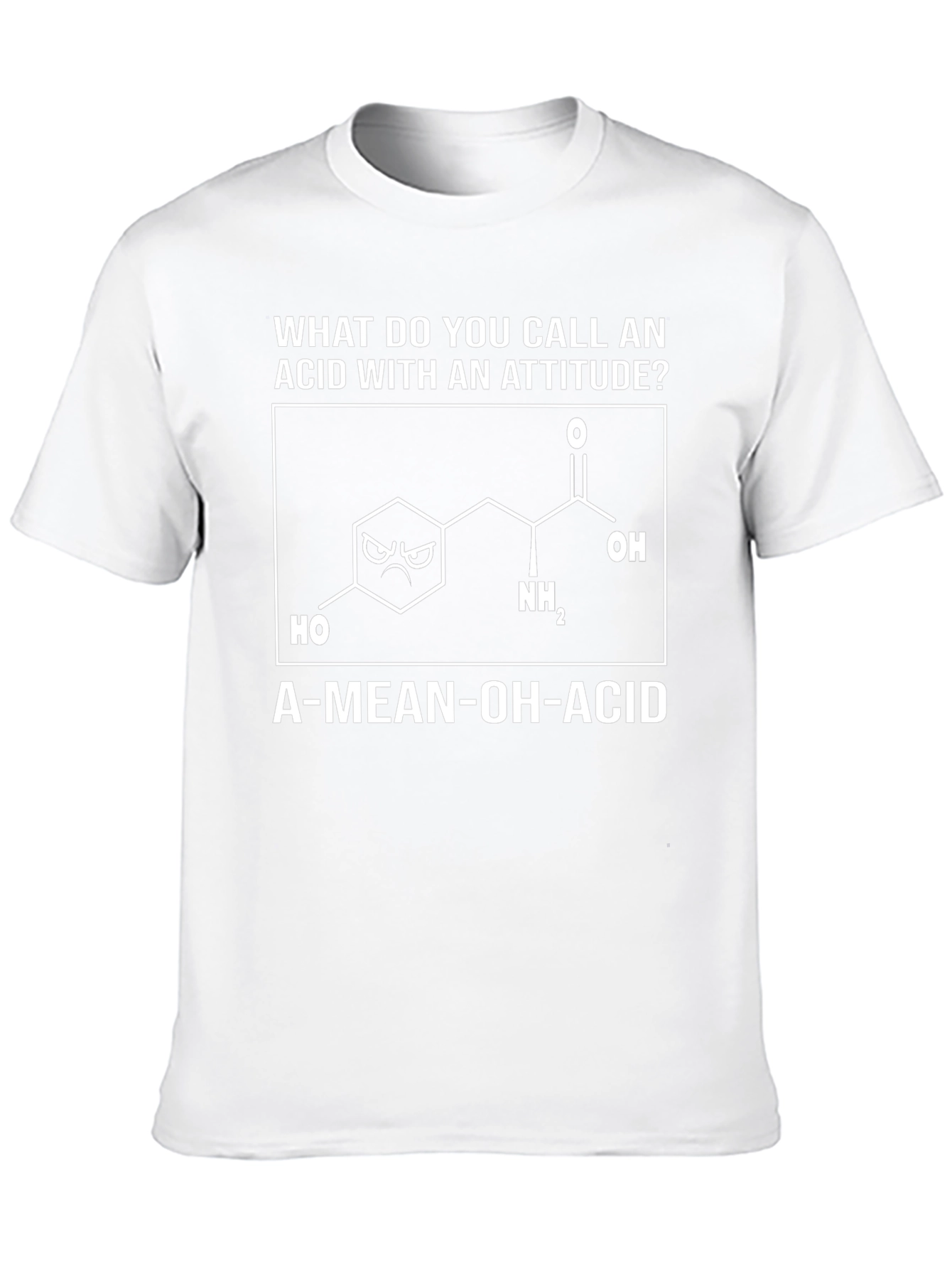 A-Mean-Oh-Acid T-Shirt: Funny Science Pun Tee