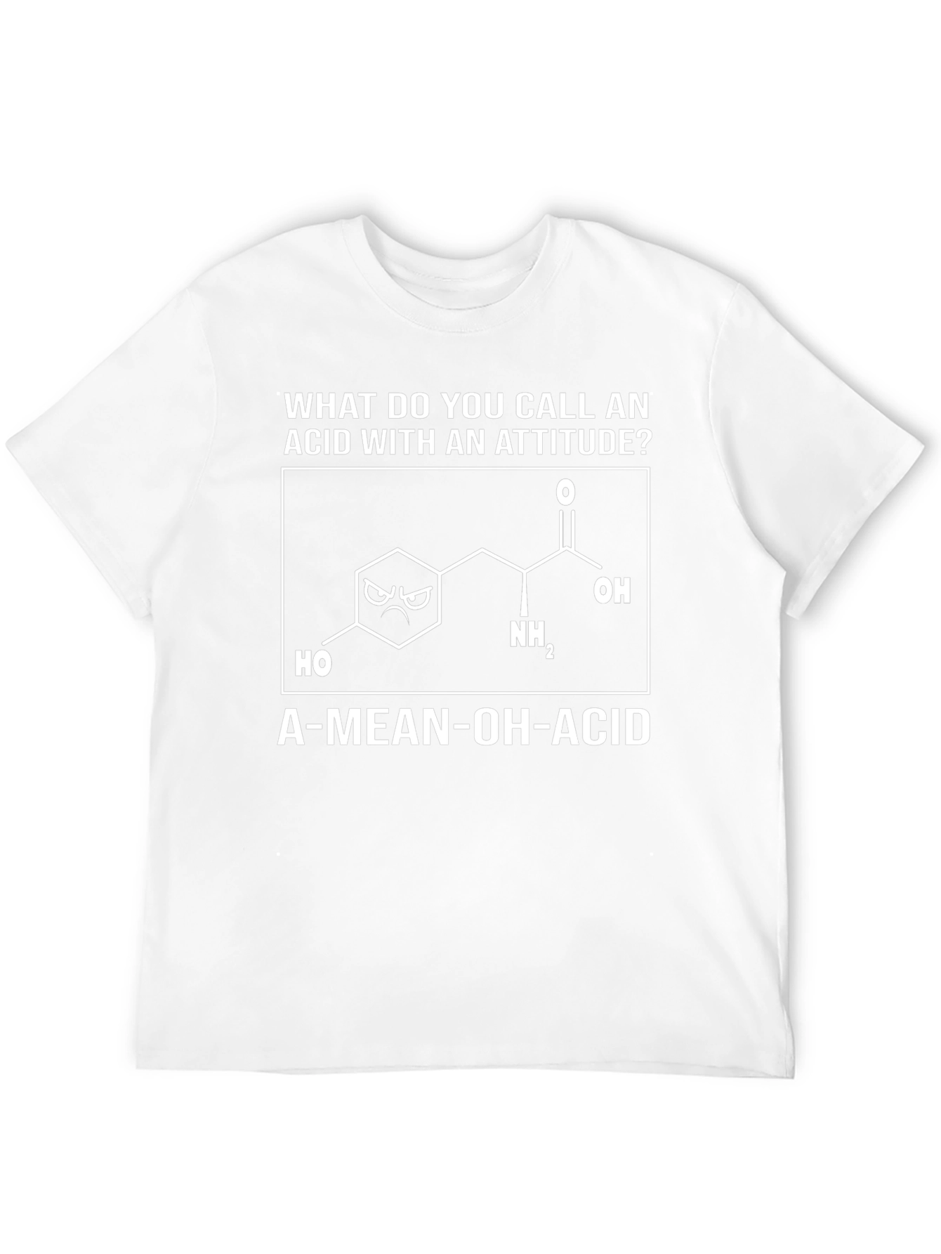 A-Mean-Oh-Acid T-Shirt: Funny Science Pun Tee