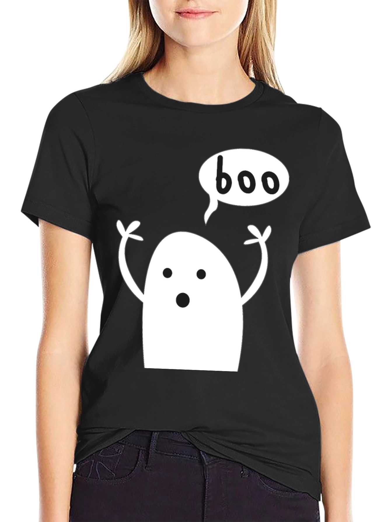 Boo Ghost T-Shirt - Halloween Tee