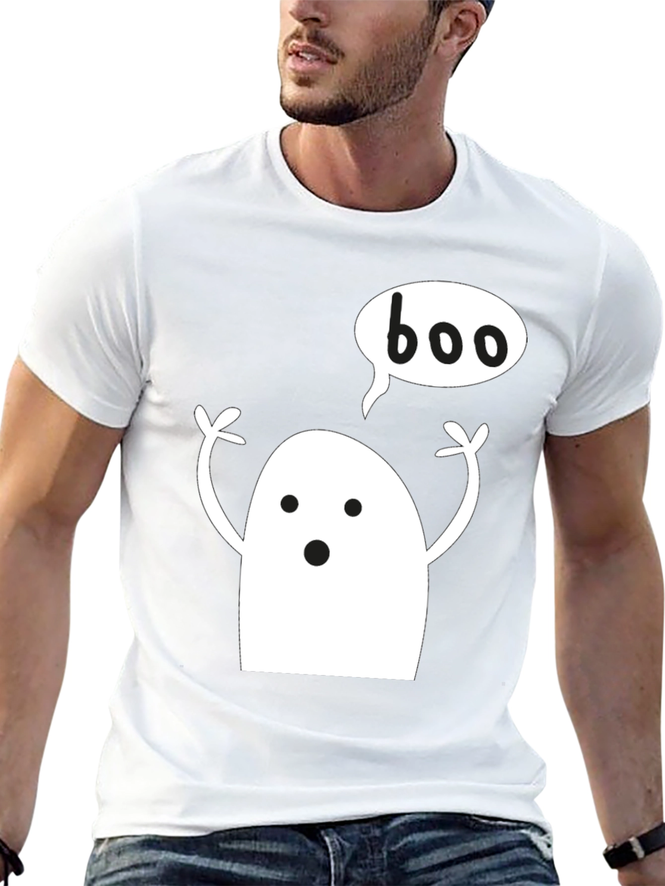 Boo Ghost T-Shirt - Halloween Tee