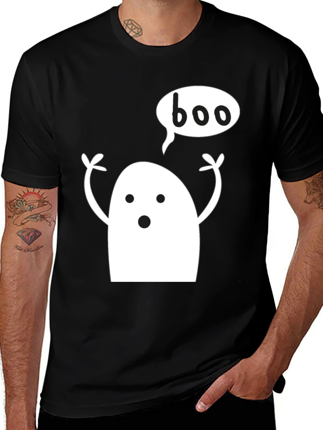 Boo Ghost T-Shirt - Halloween Tee