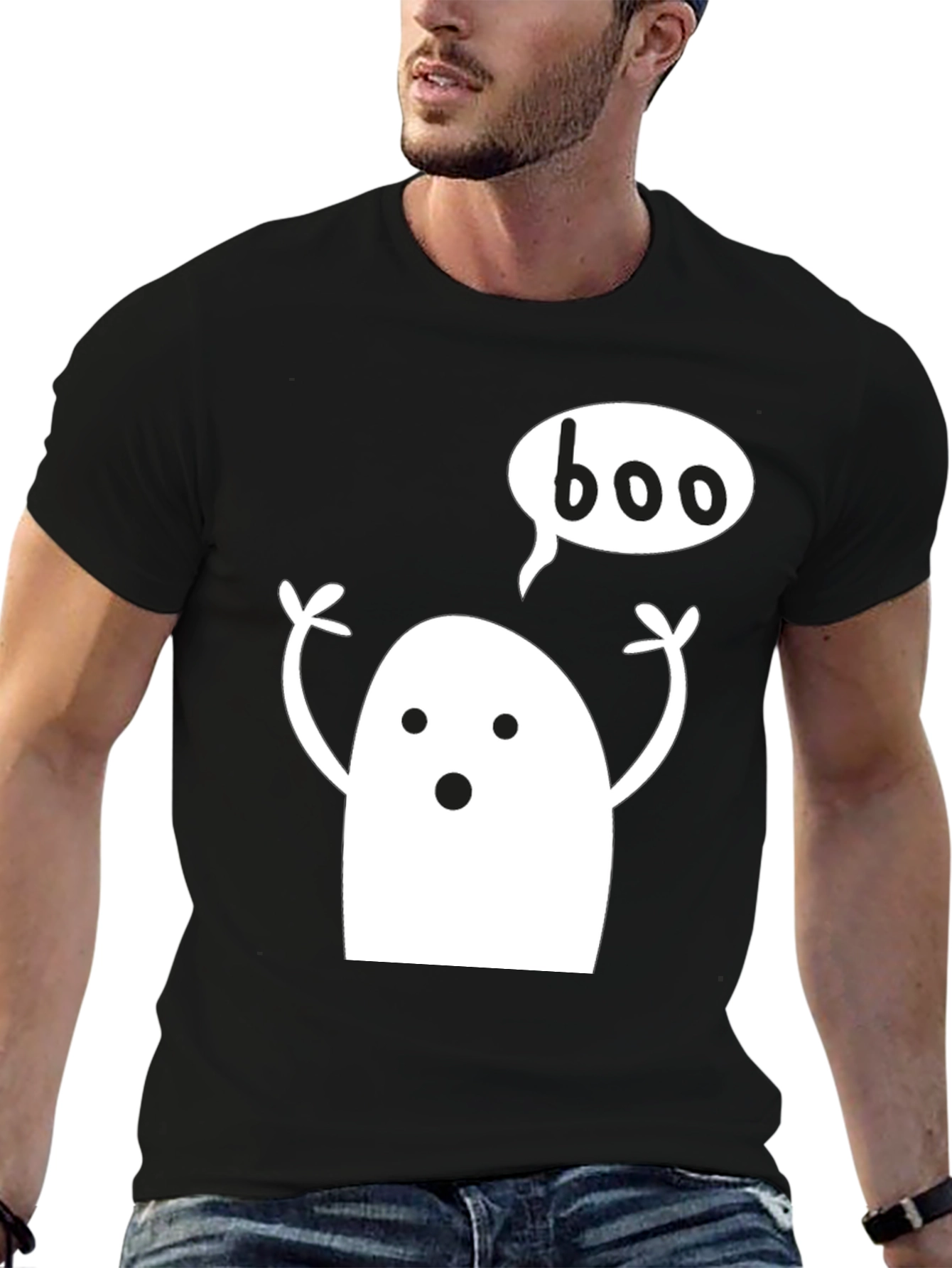Boo Ghost T-Shirt - Halloween Tee