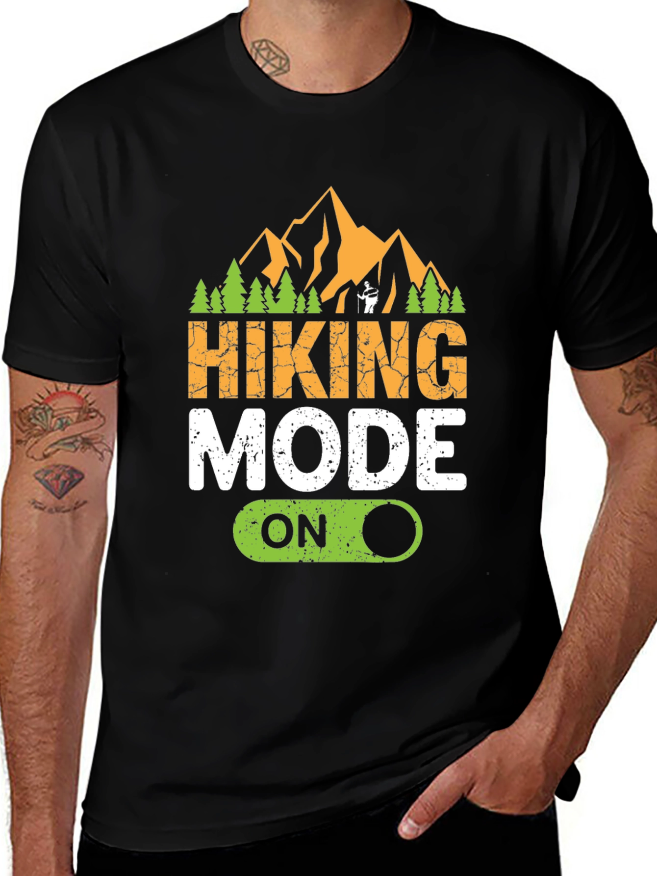 Hiking Mode On T-Shirt - Adventure Apparel