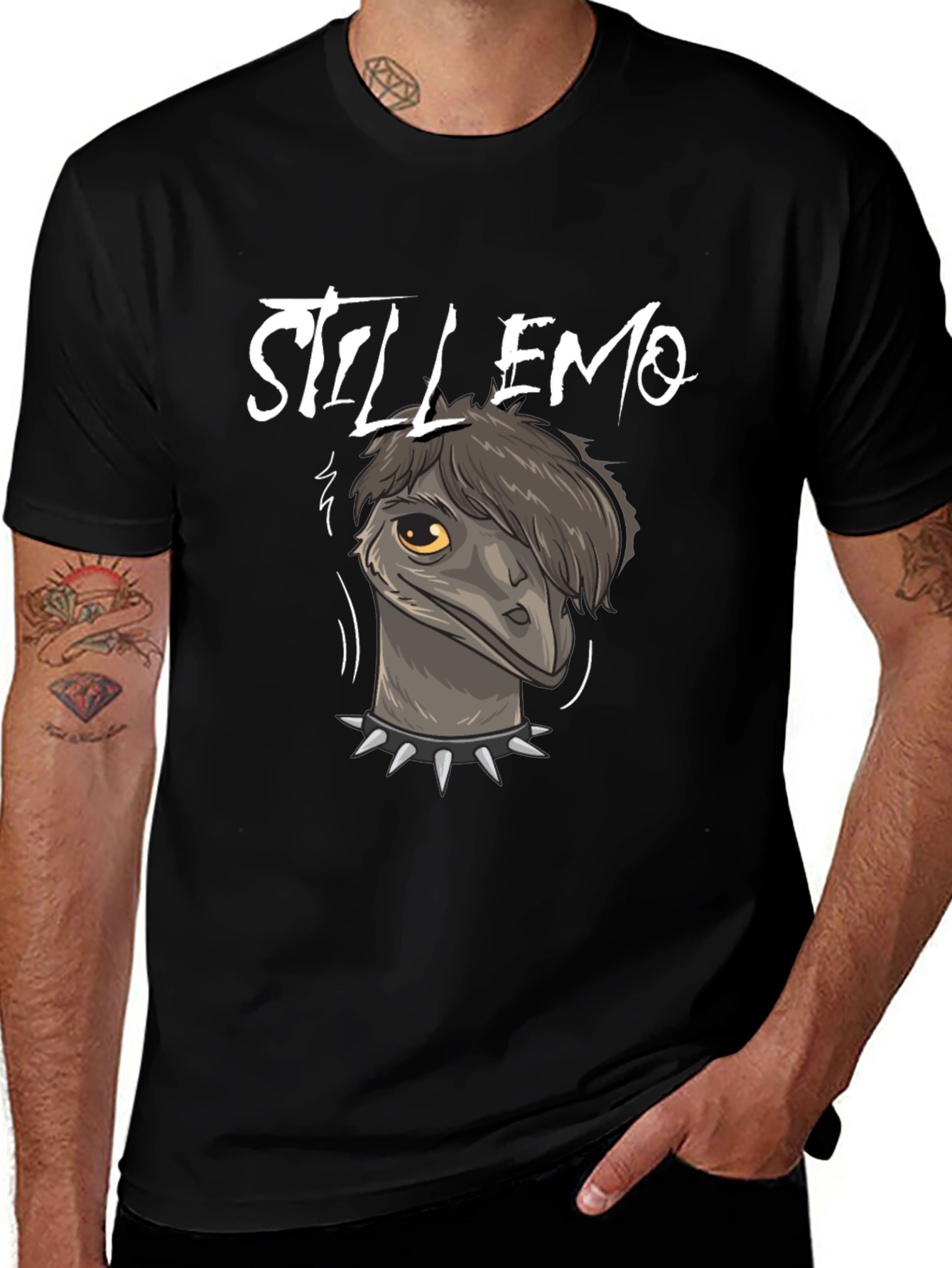 Still Emo Graphic Tee - Black