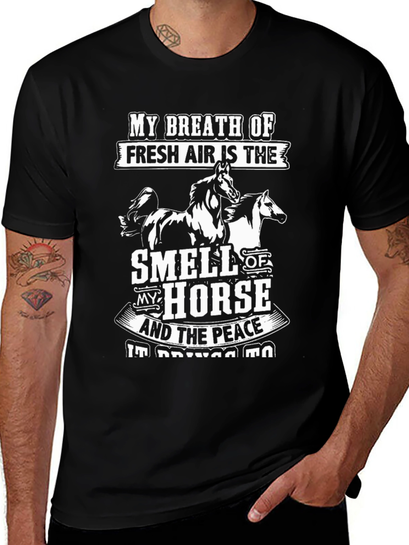 Horse Lover T-Shirt - Fresh Air & Peace