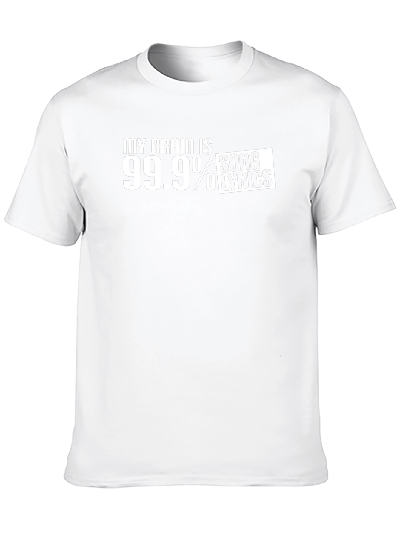 My Brain is 99.9% Song Lyrics T-Shirt