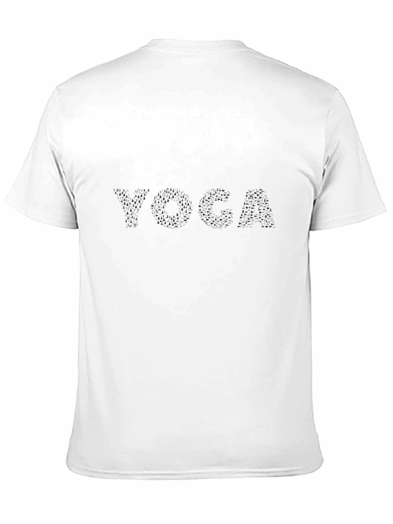 Mens Black Yoga Graphic Tee