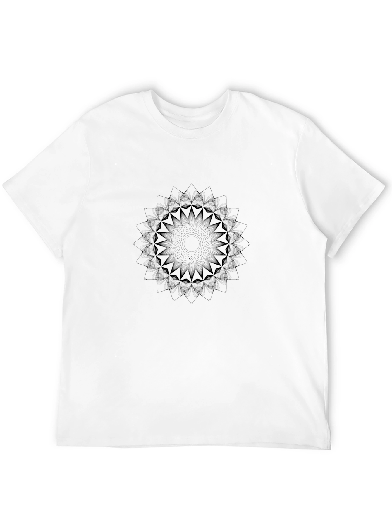 Minimalist Mandala Black T-Shirt